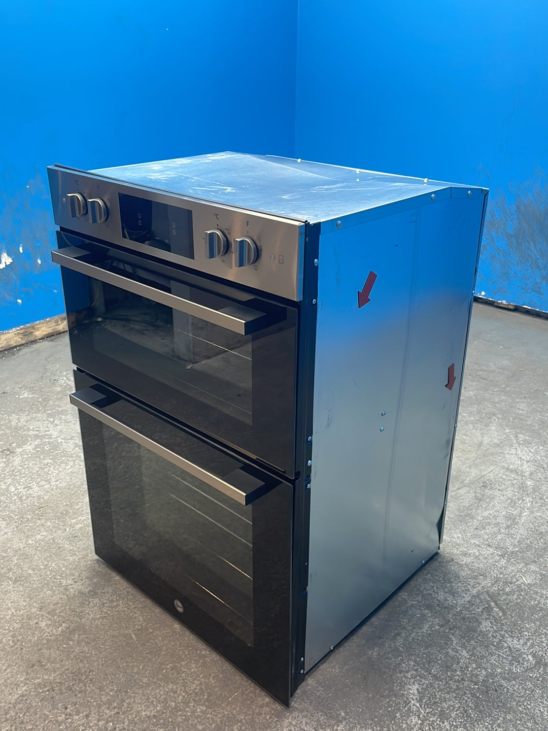 #GRC-163-765 - Hoover H-OVEN 300 Built-In Electric Double Oven – 110L Total Capacity, Hydro Easy Clean, Stainless Steel