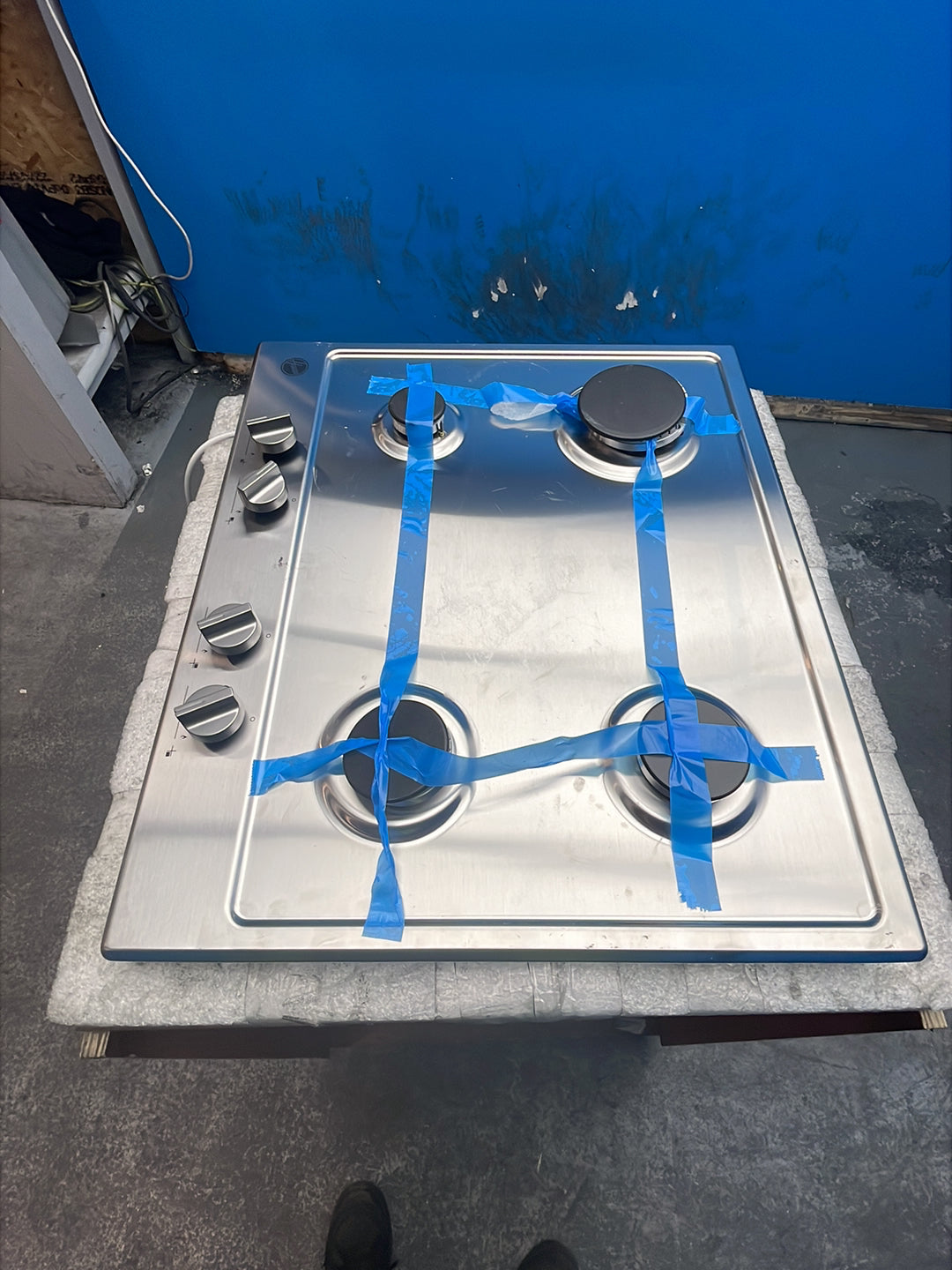 #GRC-163-778 - Hoover H-HOB 300 60cm Gas Hob – Cast Iron Pan Supports, Stainless Steel