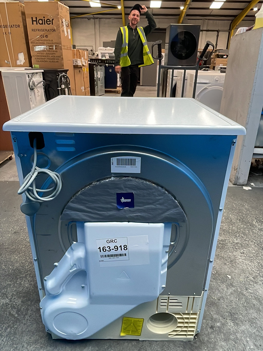#GRC-163-918 - Hoover H-DRY 300 10kg Vented Tumble Dryer – WiFi Connected, White