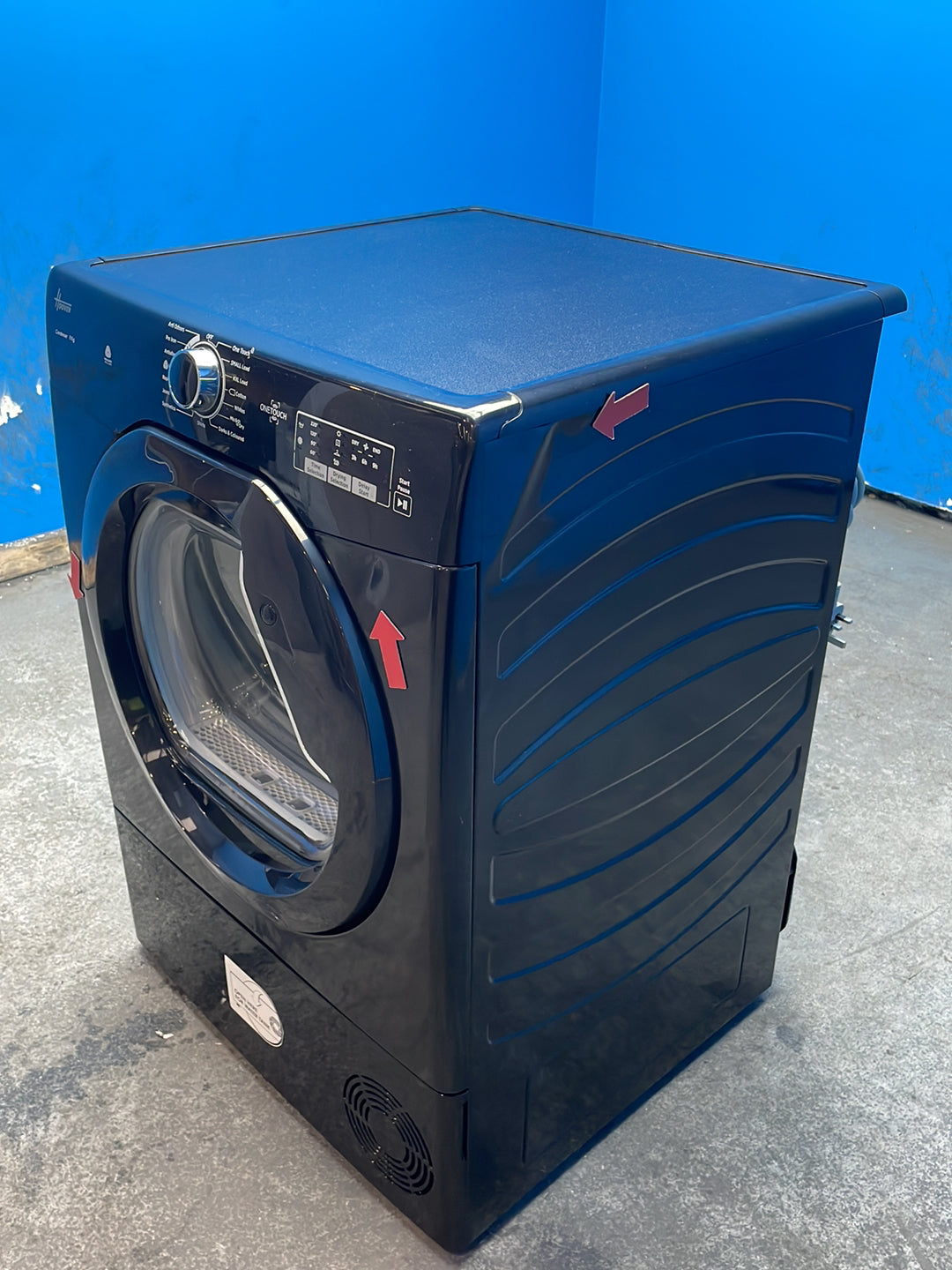 #GRC-163-941 - Hoover 8kg Condenser Tumble Dryer – Sensor Drying, Black, B Energy Rating