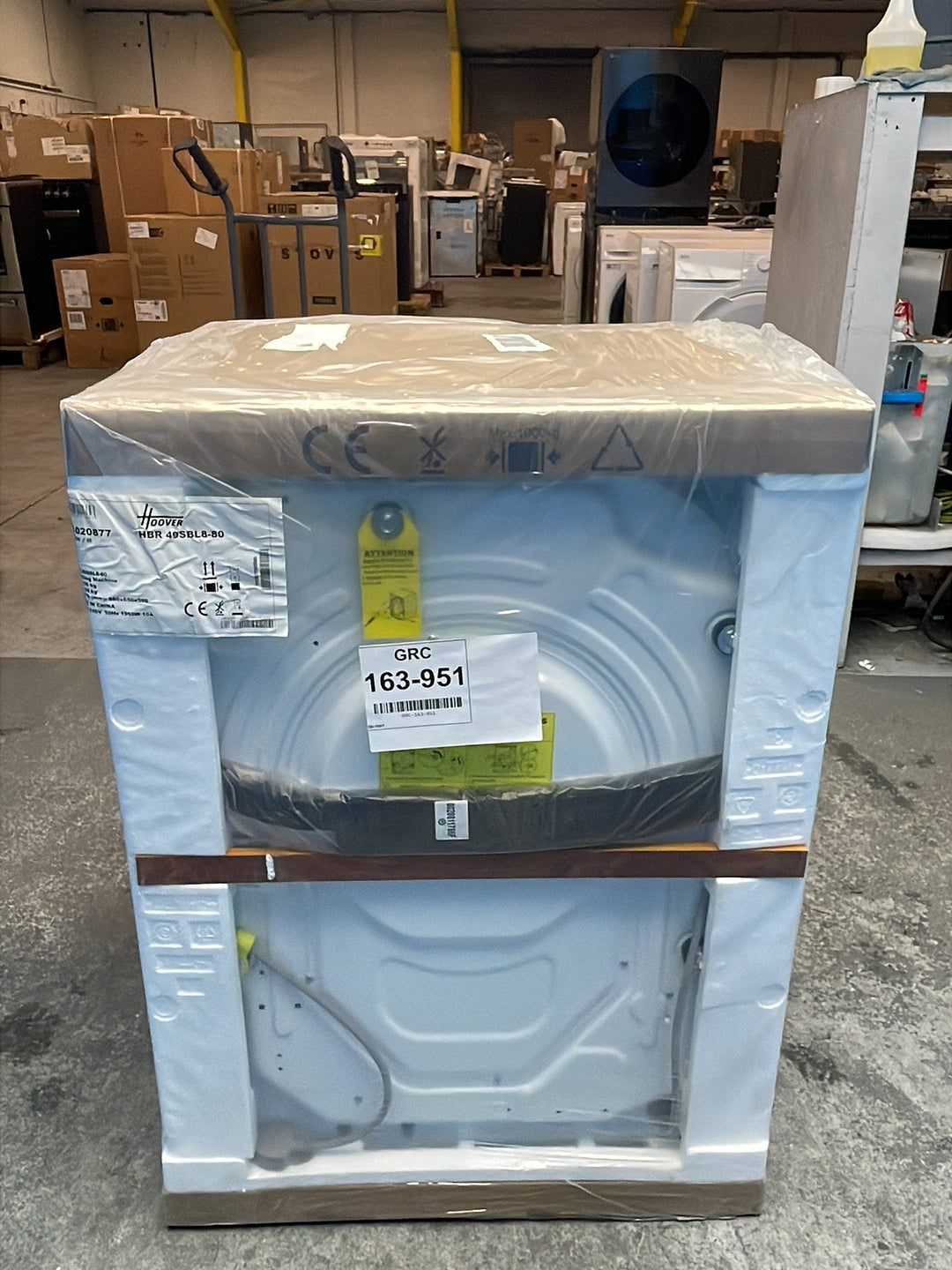 #GRC-163-951 - Hoover Pro Wash Series 3 9kg 1400rpm Washing Machine – WiFi Connected, Steam Refresh, White
