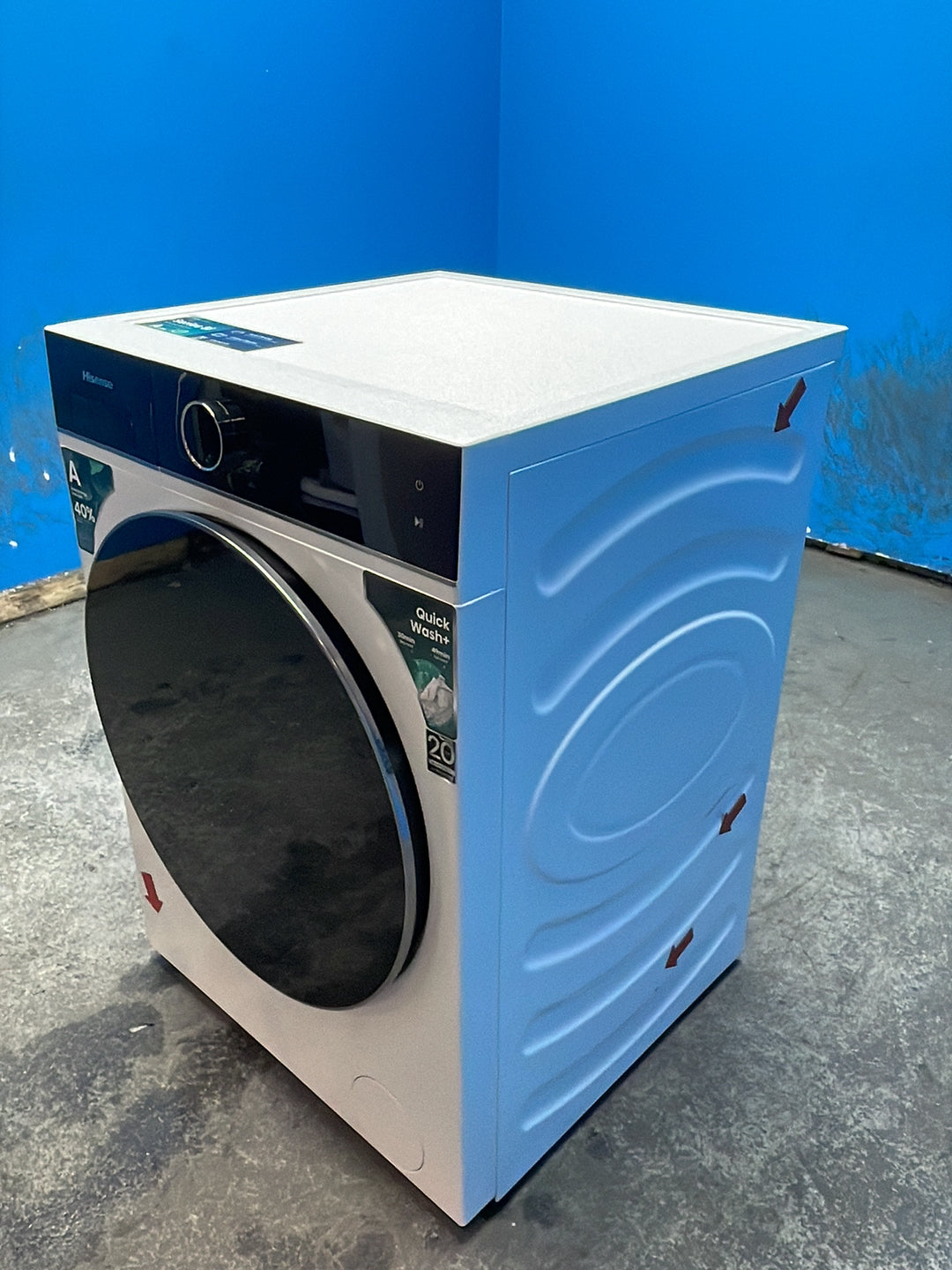 #GRC-163-982 - Hisense 12kg 1400rpm Washing Machine – Pure Jet Pro, Steam Function, White