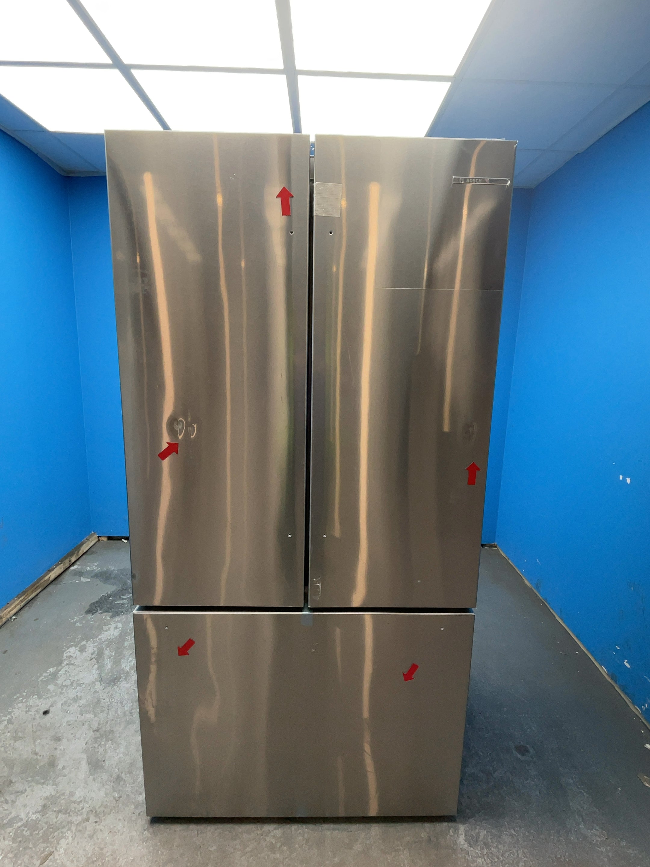 #GRC-164-028 - Bosch Series 8 French Door Fridge Freezer – 573L, Plumbed Ice & Water