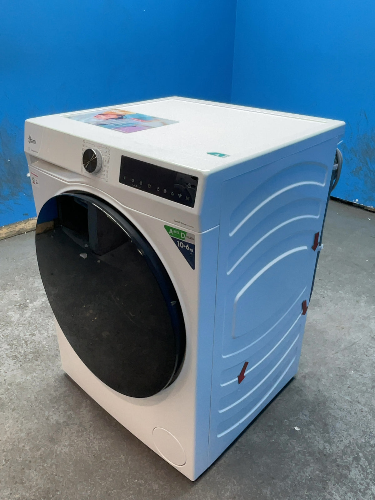 #GRC-164-109 - Hoover Washer Dryer – 10kg Wash, 6kg Dry, 1400rpm, WiFi Connected, White, Quick Wash
