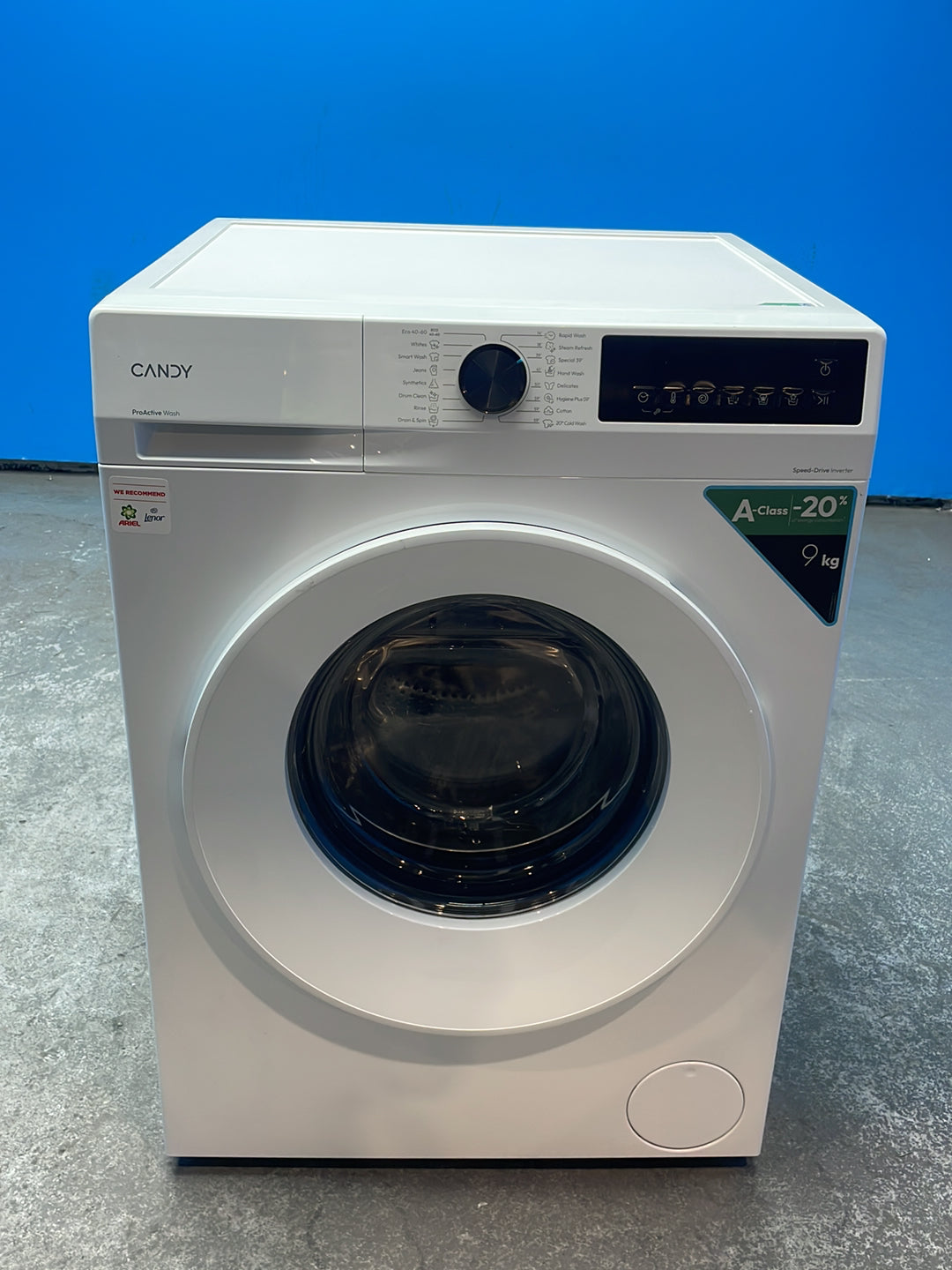 #GRC-164-136 - Candy 9kg 1400rpm Washing Machine – Quick Wash, MixPower System, White
