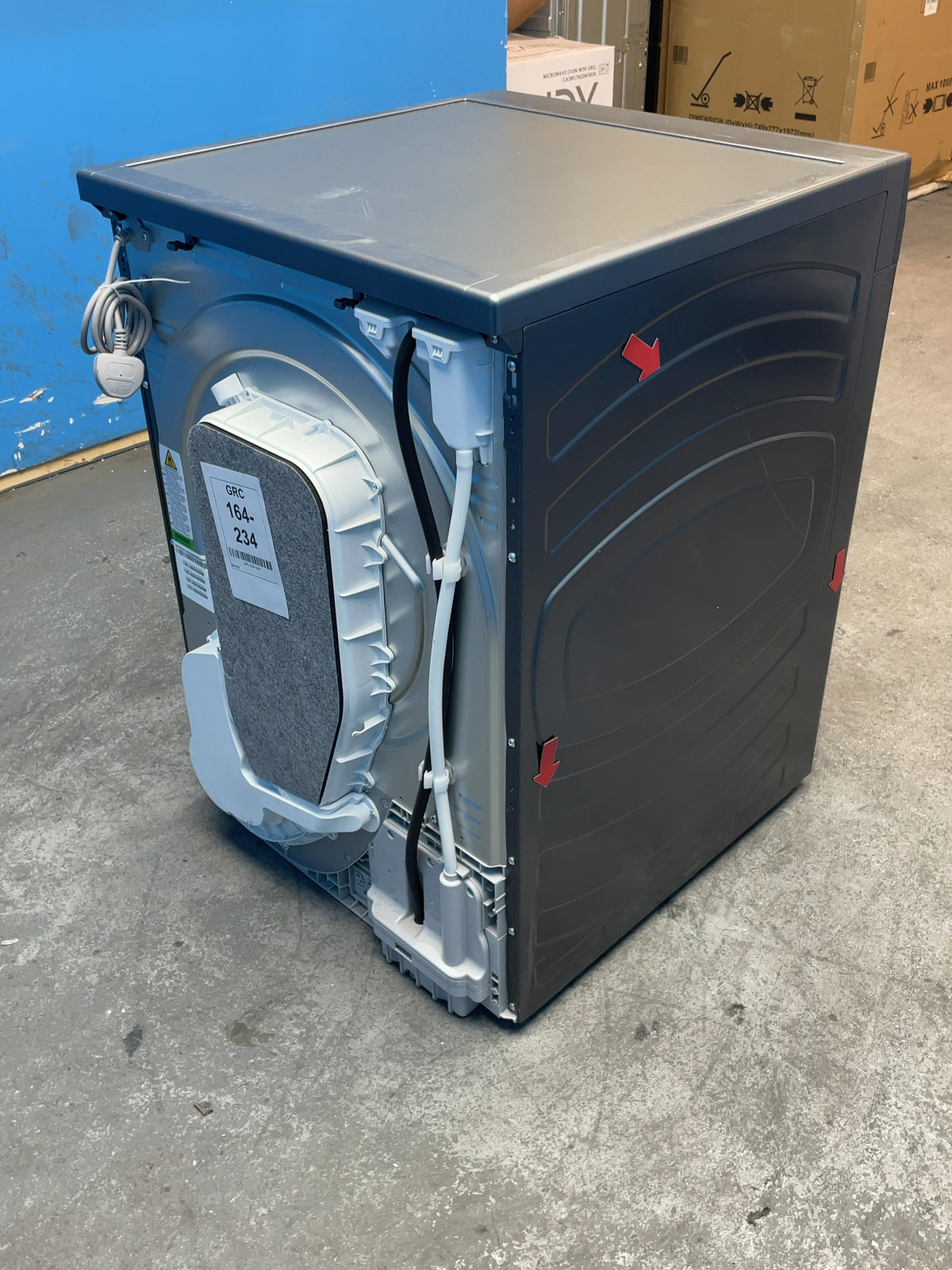 #GRC-164-234 - Haier X Series 5 9kg Heat Pump Tumble Dryer – Grey, D Energy Rating