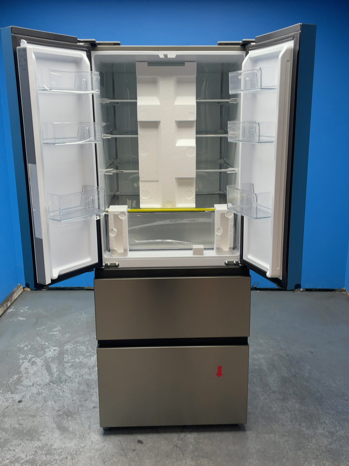 #GRC-164-258 - Hoover H-FRIDGE 700 70cm French Door Fridge Freezer – 402L, Stainless Steel