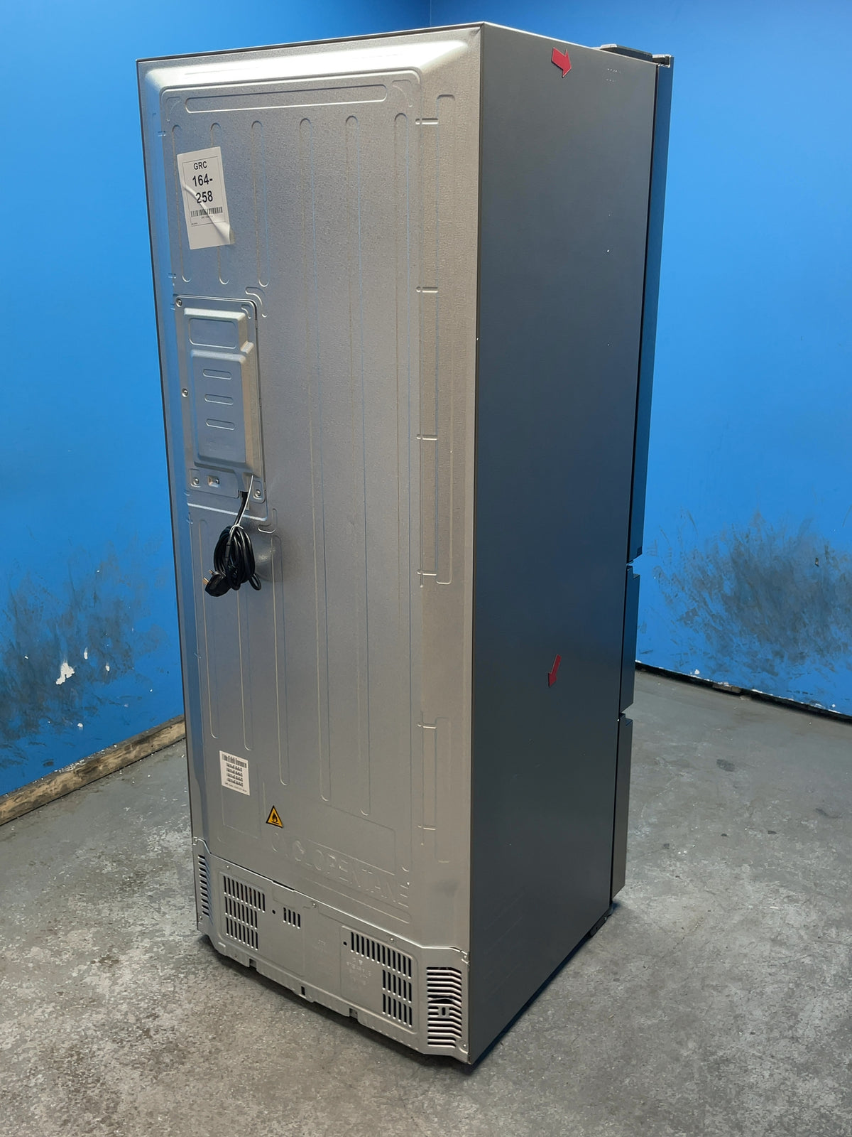 #GRC-164-258 - Hoover H-FRIDGE 700 70cm French Door Fridge Freezer – 402L, Stainless Steel