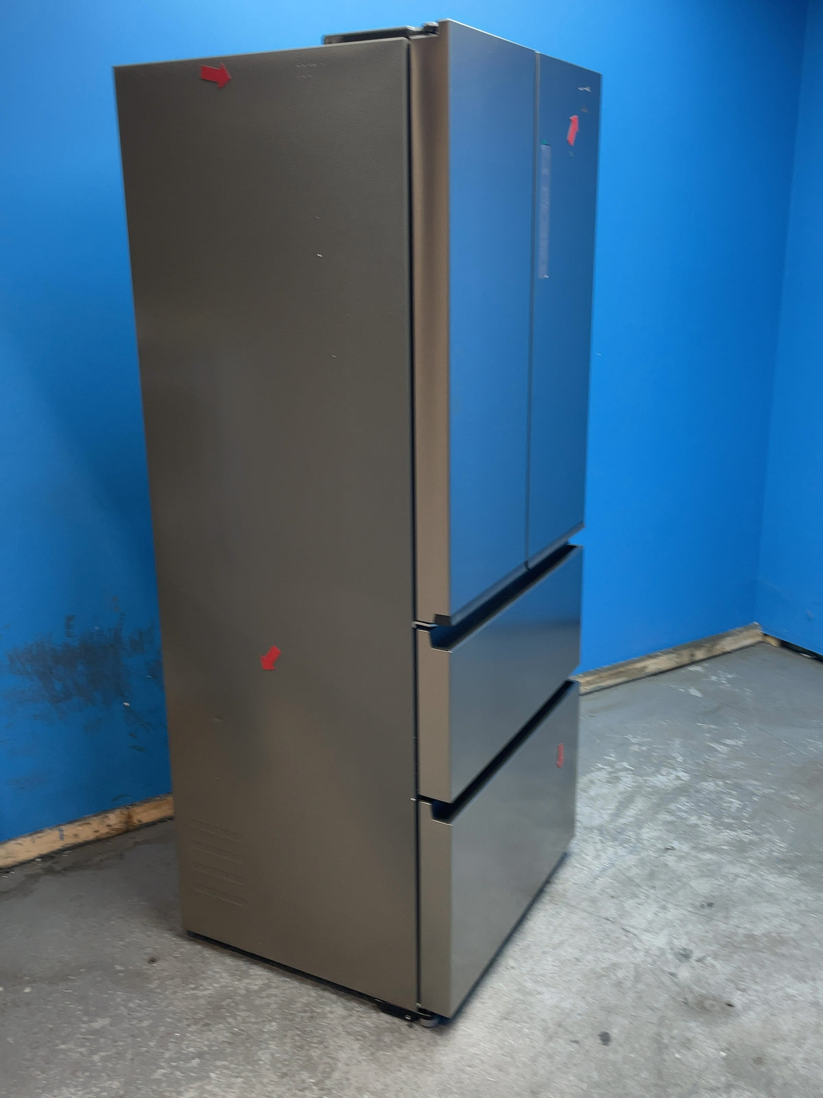 #GRC-164-258 - Hoover H-FRIDGE 700 70cm French Door Fridge Freezer – 402L, Stainless Steel