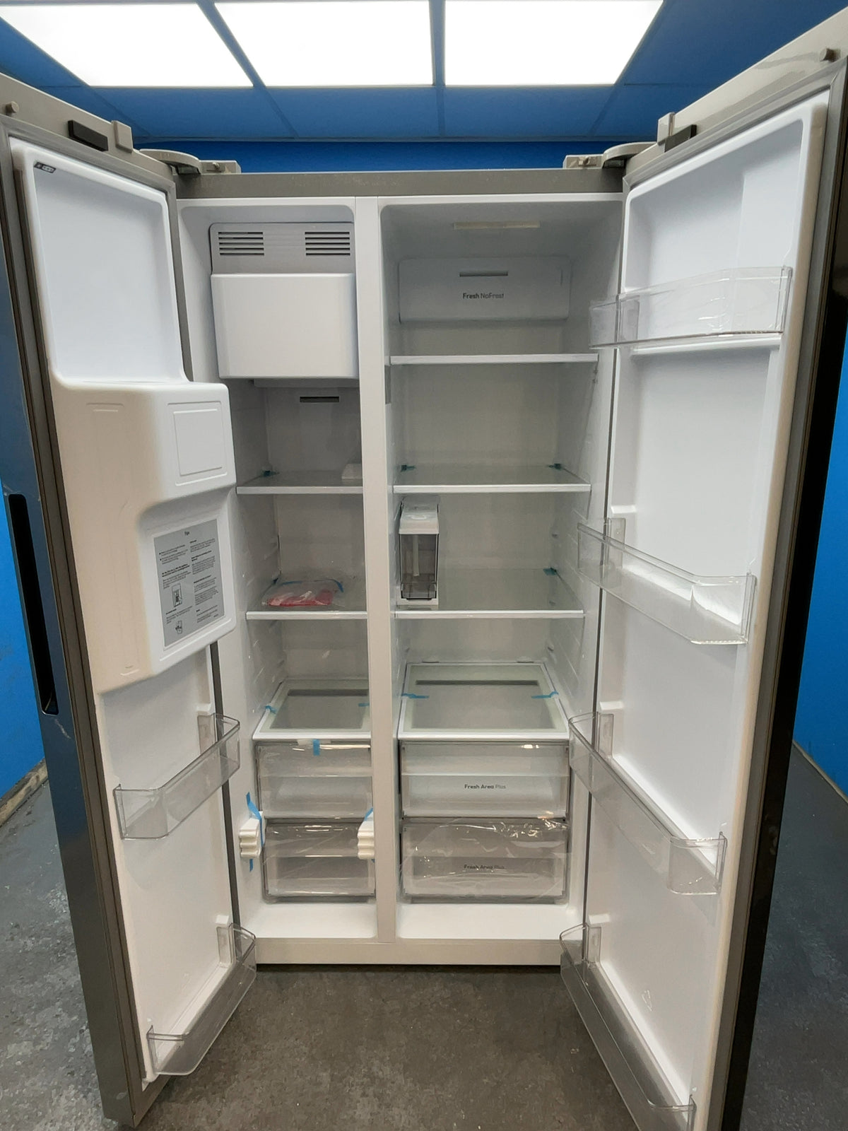 #GRC-164-260 - Hoover American Style Fridge Freezer – 556L, Inox, Total No Frost, Smart WiFi