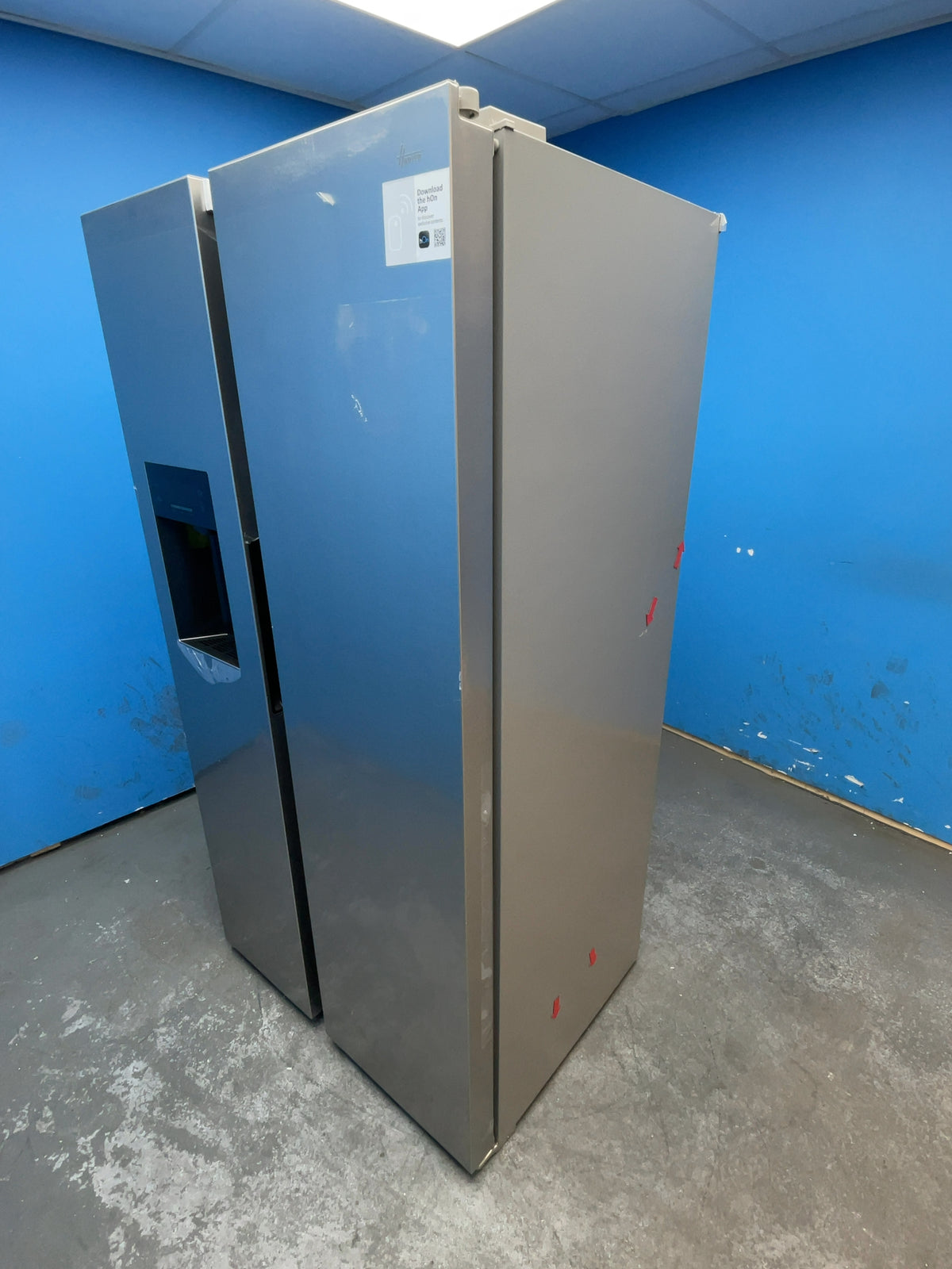 #GRC-164-260 - Hoover American Style Fridge Freezer – 556L, Inox, Total No Frost, Smart WiFi