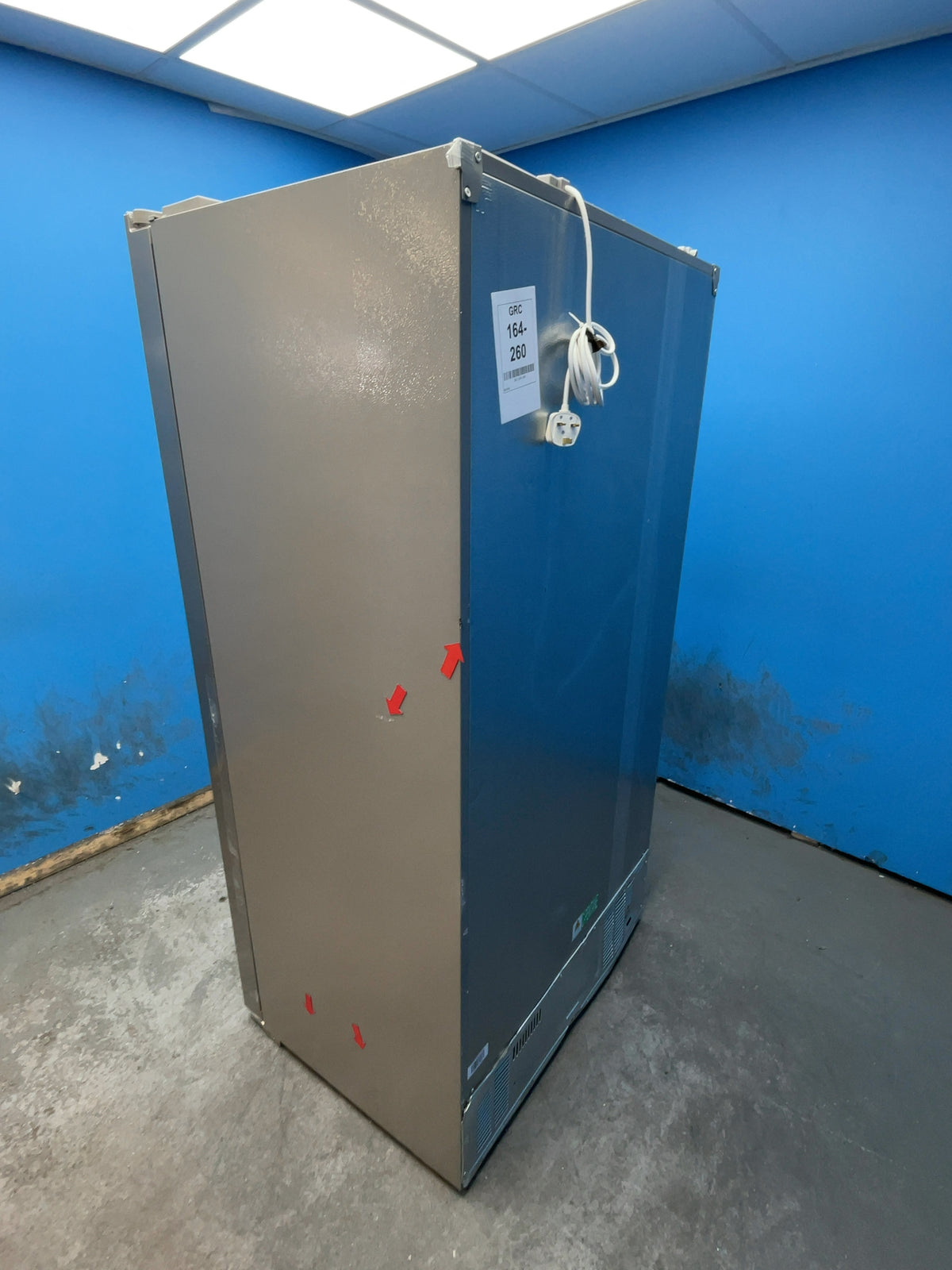 #GRC-164-260 - Hoover American Style Fridge Freezer – 556L, Inox, Total No Frost, Smart WiFi