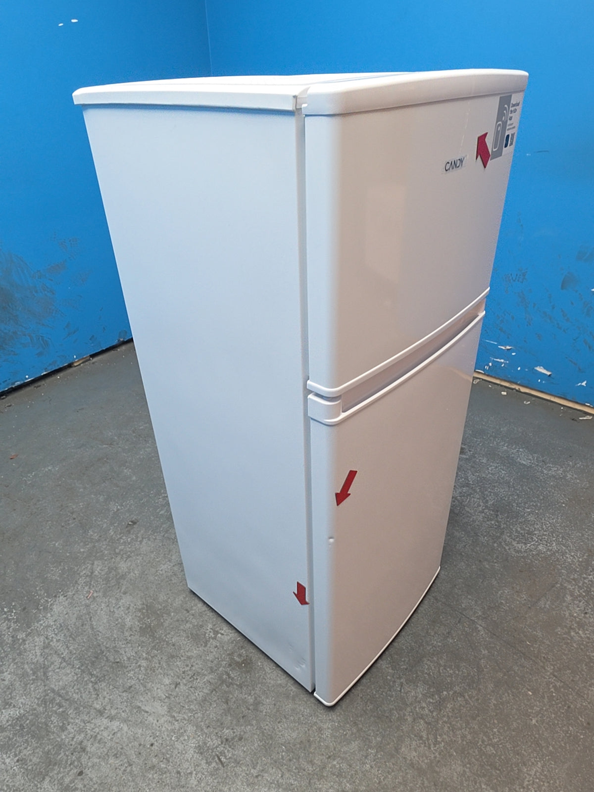 #GRC-164-268 - Candy 48cm Fridge Freezer – 117L, White, Manual Defrost