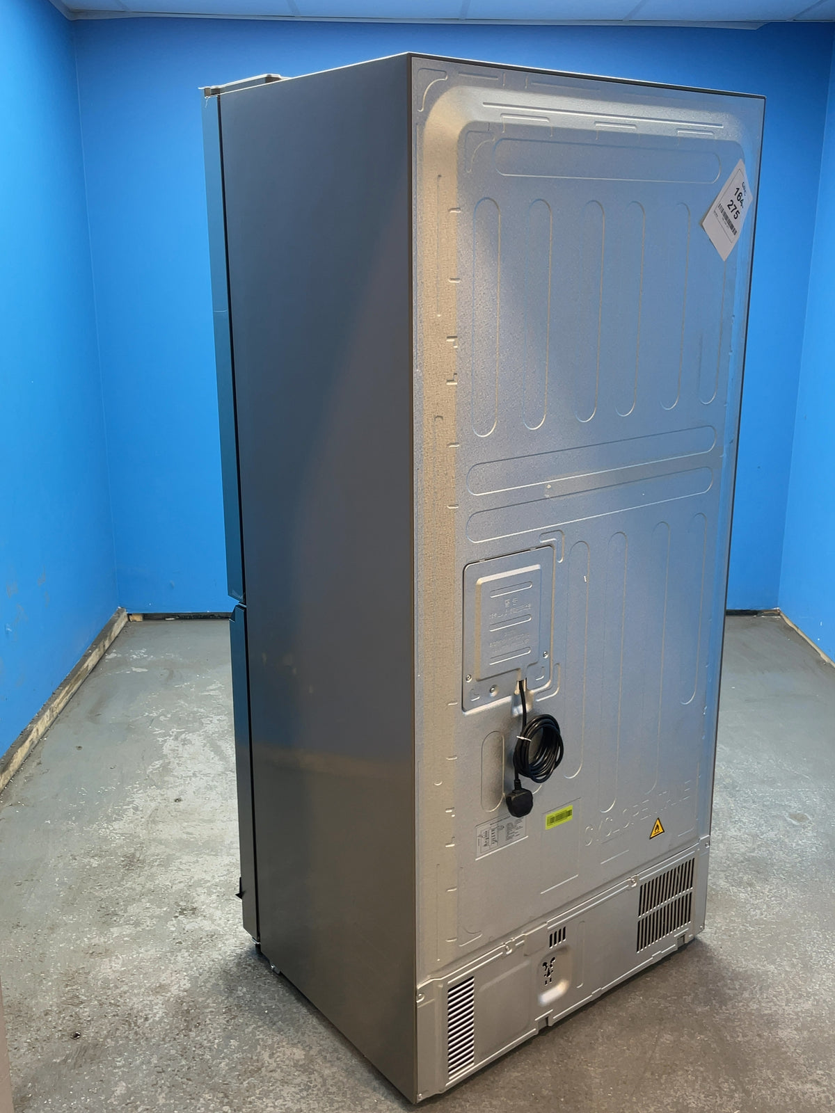 #GRC-164-275 - Haier American Style Fridge Freezer – 463L, Platinum Inox, Total No Frost