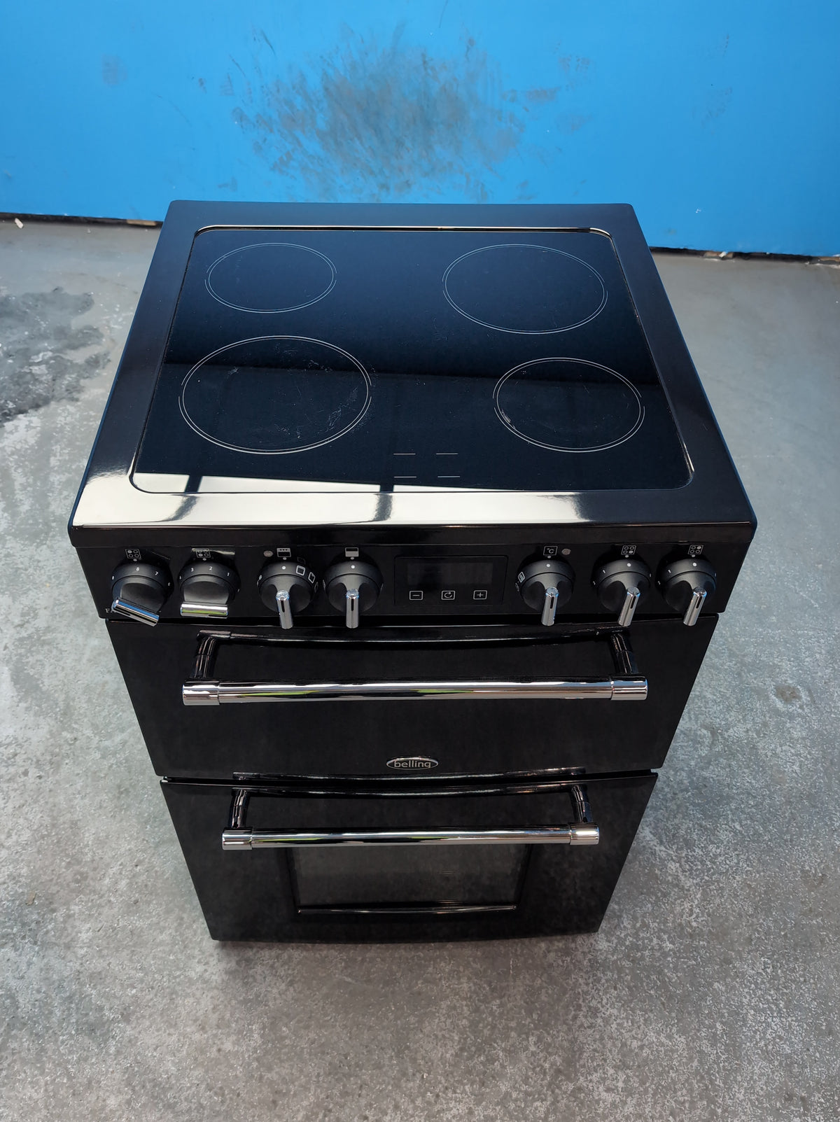 #GRC-164-295 - Belling Farmhouse 60E 60cm Electric Range Cooker – 103L Total Capacity, 4 Zone Ceramic Hob, AirFry Function