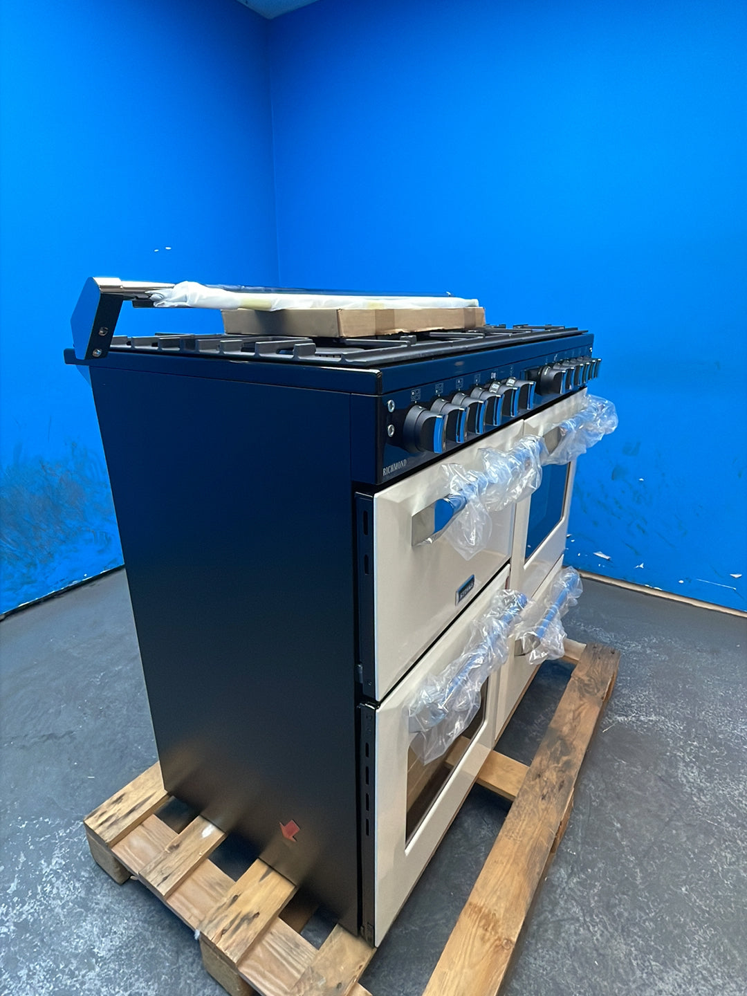 #GRC-164-299 - Stoves Richmond 110cm Quad Oven Dual Fuel Range Cooker – 196L, AirFry, Cream