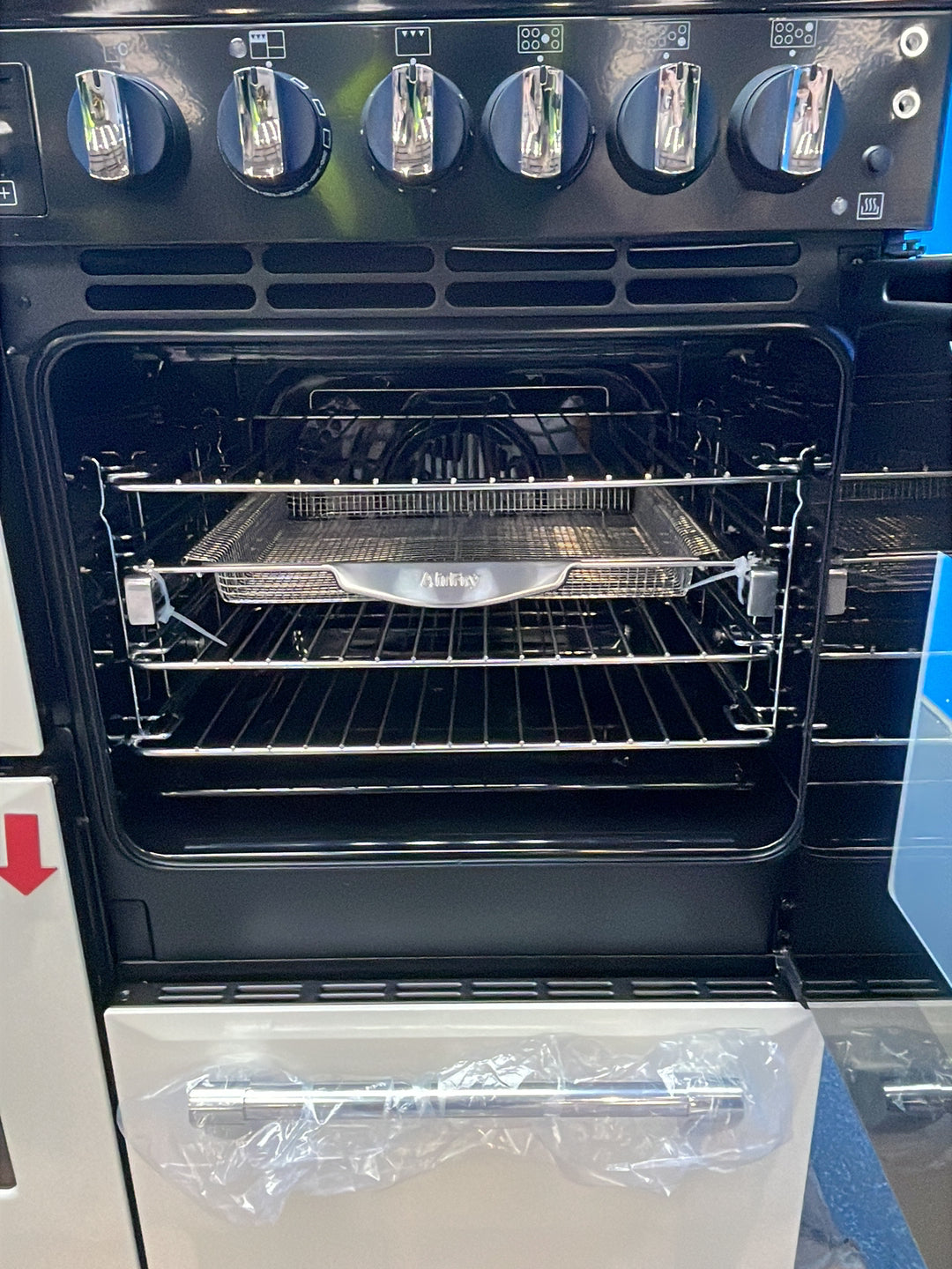 #GRC-164-299 - Stoves Richmond 110cm Quad Oven Dual Fuel Range Cooker – 196L, AirFry, Cream