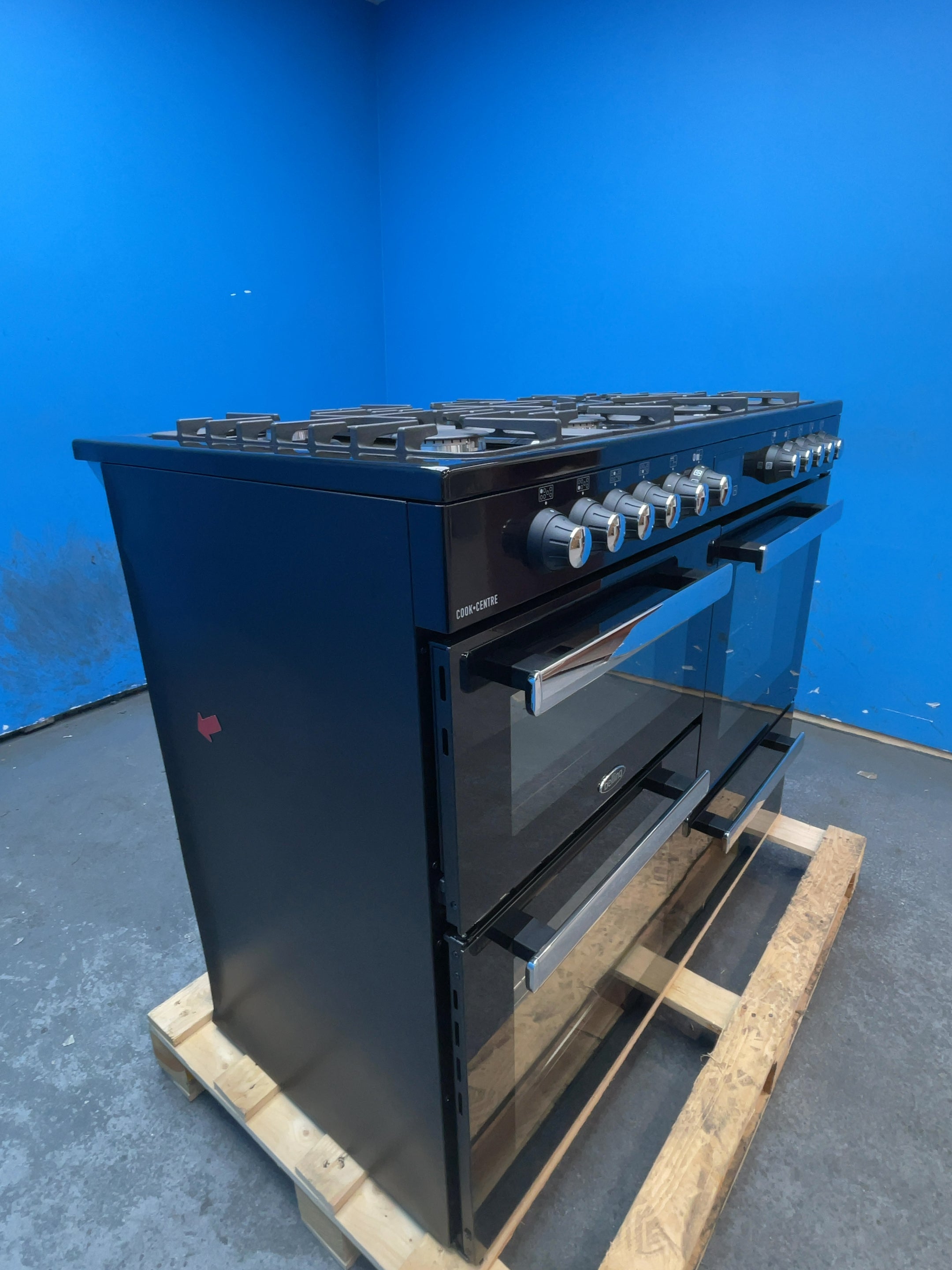 #GRC-164-300 - Belling Cookcentre 110DF Dual Fuel Range Cooker – 199L Capacity, 7 Burner Gas Hob, AirFry Mode