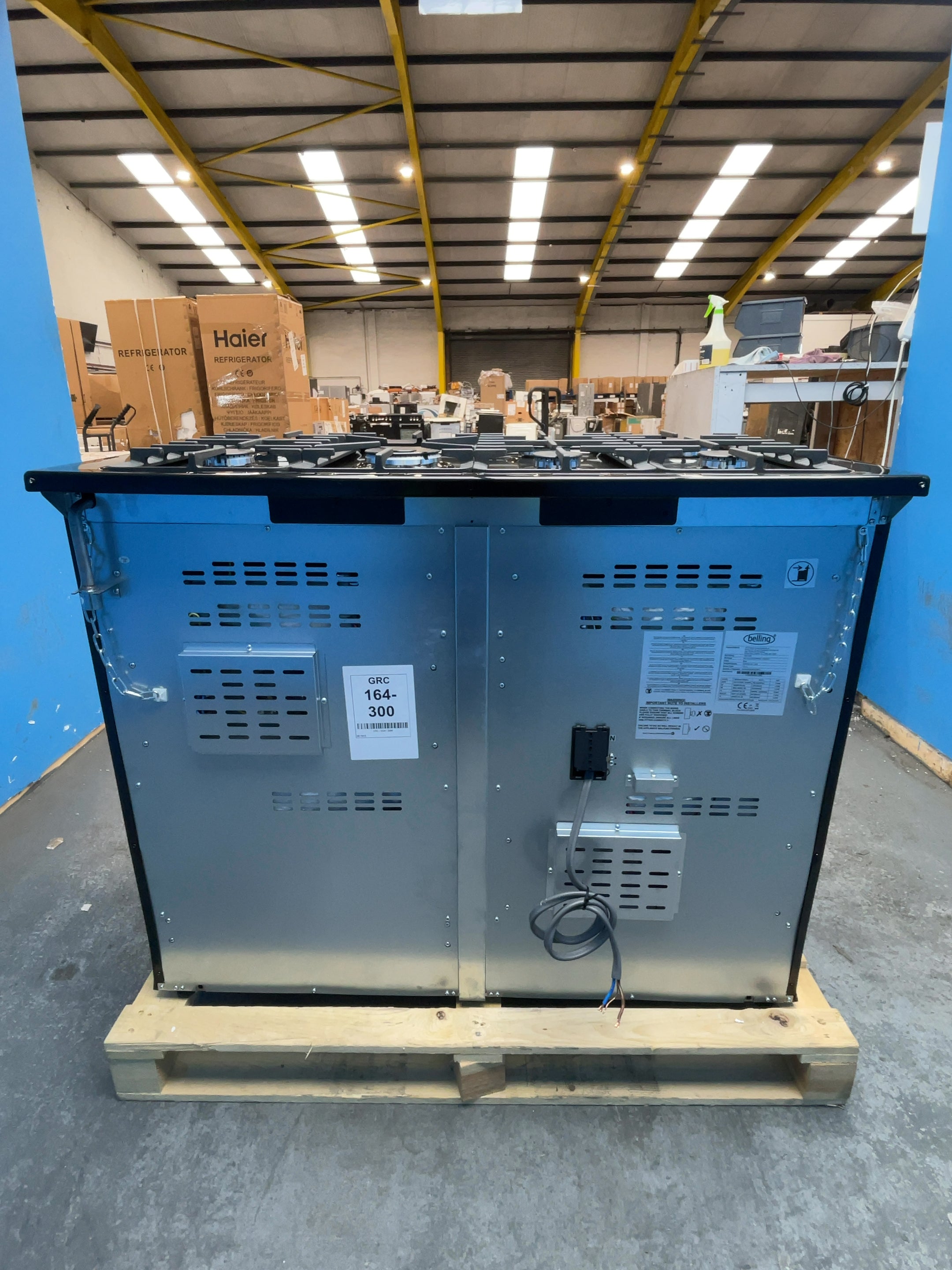 #GRC-164-300 - Belling Cookcentre 110DF Dual Fuel Range Cooker – 199L Capacity, 7 Burner Gas Hob, AirFry Mode