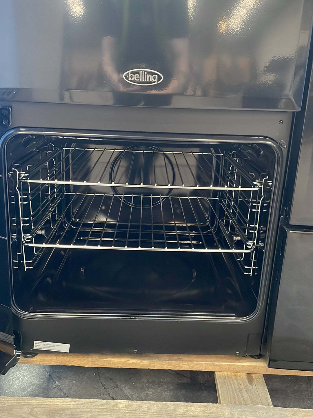 #GRC-164-311 - Belling Farmhouse 100cm Dual Fuel Range Cooker – 157L, AirFry, Black