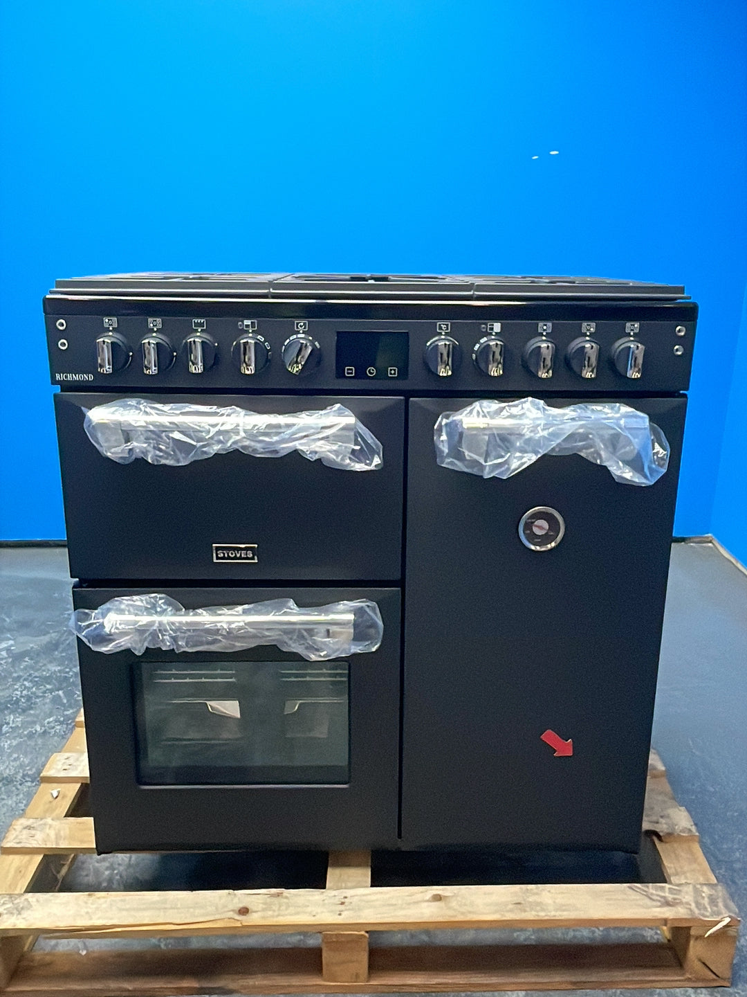 #GRC-164-312 - Stoves Richmond 90cm Dual Fuel Range Cooker – 174L, 3 Ovens, SteamCleanse