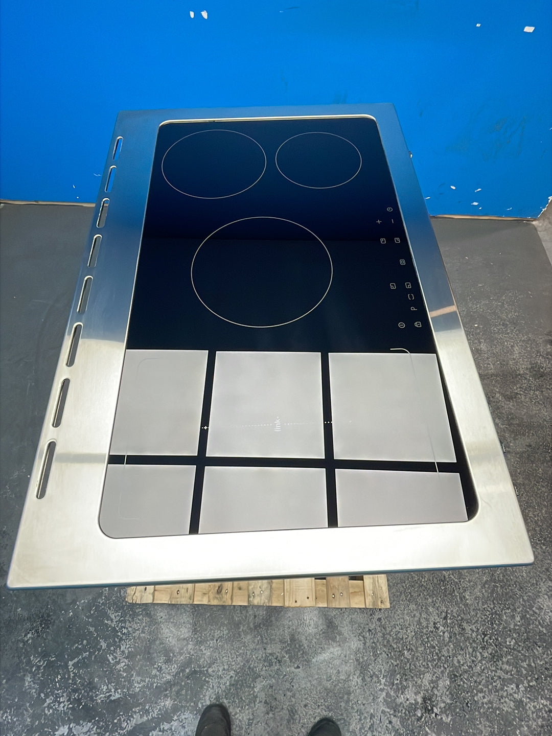 #GRC-164-324 - Belling Cookcentre 90Ei 90cm Electric Induction Range Cooker – 174L Capacity, 5 Zone Hob, AirFry Mode, Stainless Steel