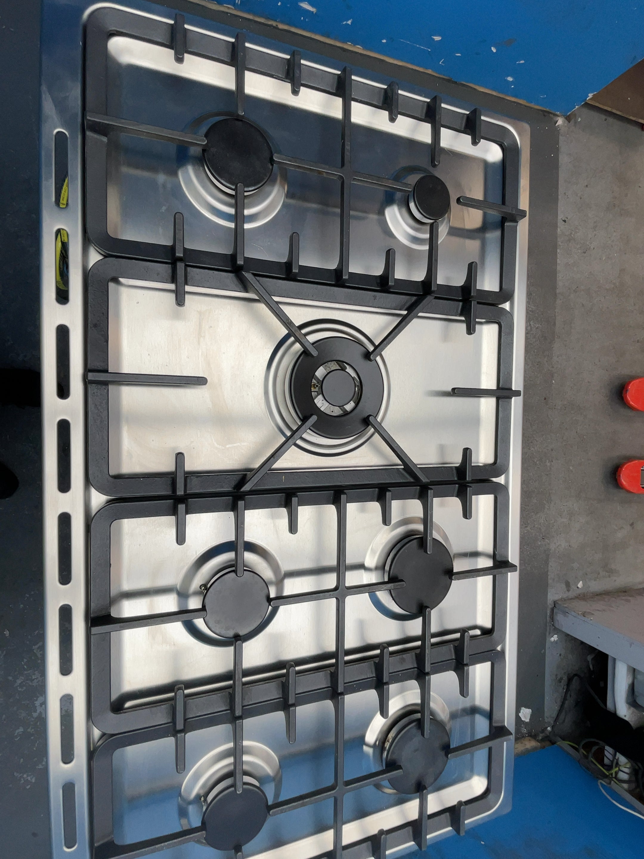 #GRC-164-325 - Belling Cookcentre 100DF 100cm Dual Fuel Range Cooker – 7 Burner Gas Hob, AirFry & Double Oven, Stainless
