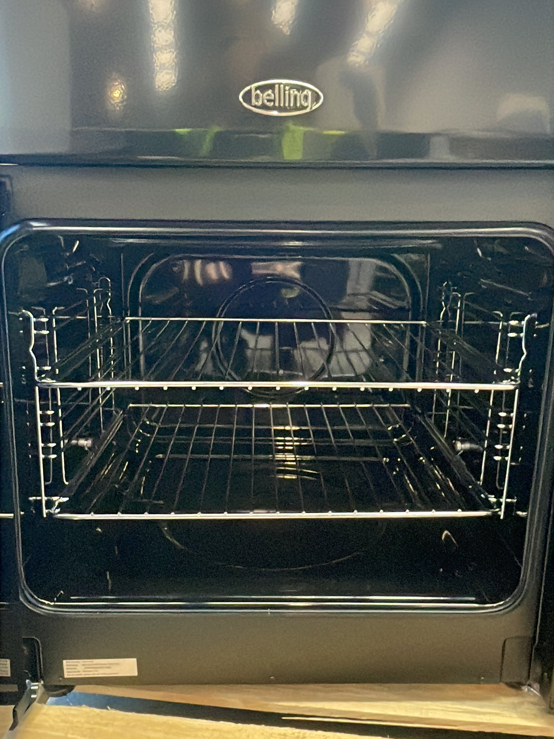 #GRC-164-327 - Belling Farmhouse 100cm Dual Fuel Range Cooker – 157L, AirFry, Black
