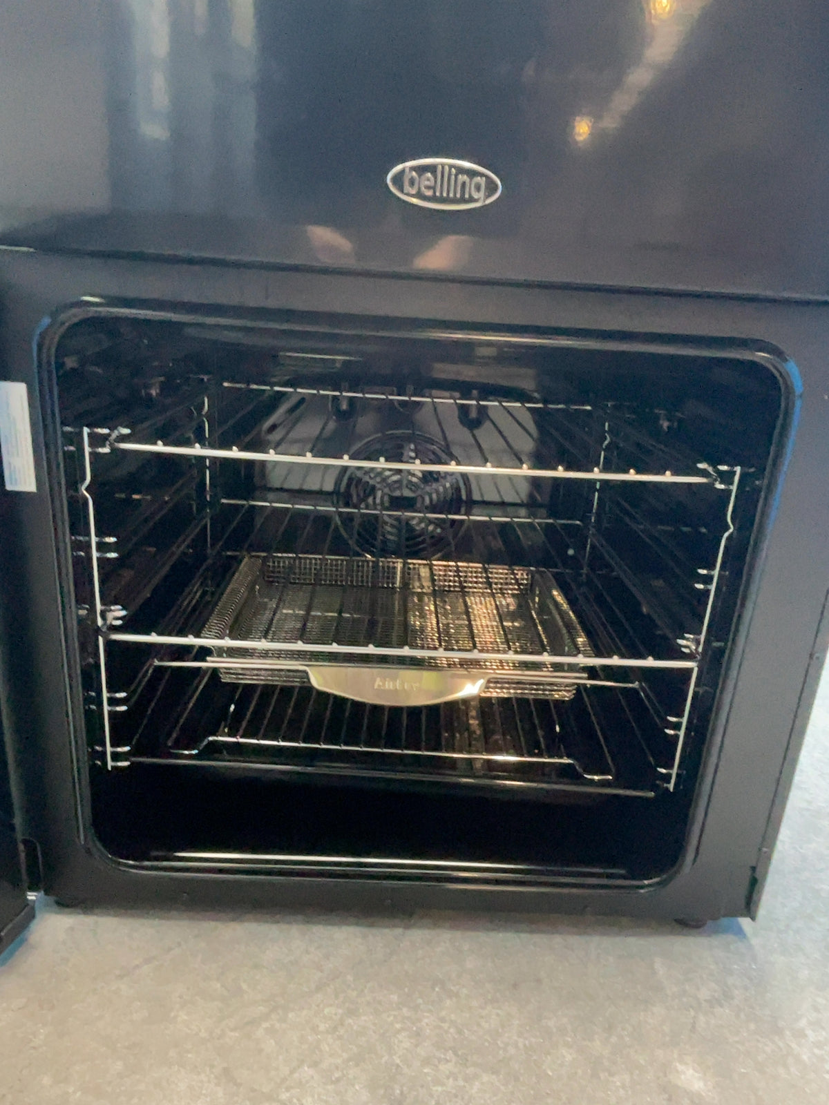 #GRC-164-330 - Belling Farmhouse 60cm Dual Fuel Double Oven Cooker – AirFry, Black