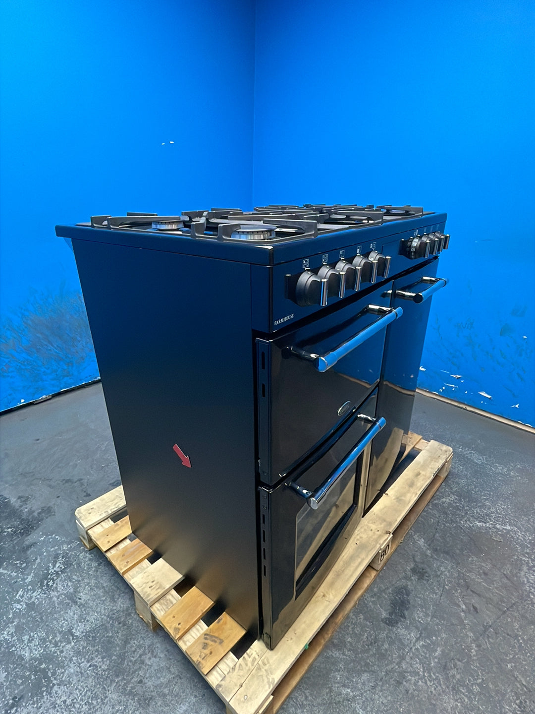 #GRC-164-331 - Belling Farmhouse 90cm Dual Fuel Range Cooker – 174L, 3 Ovens, AirFry