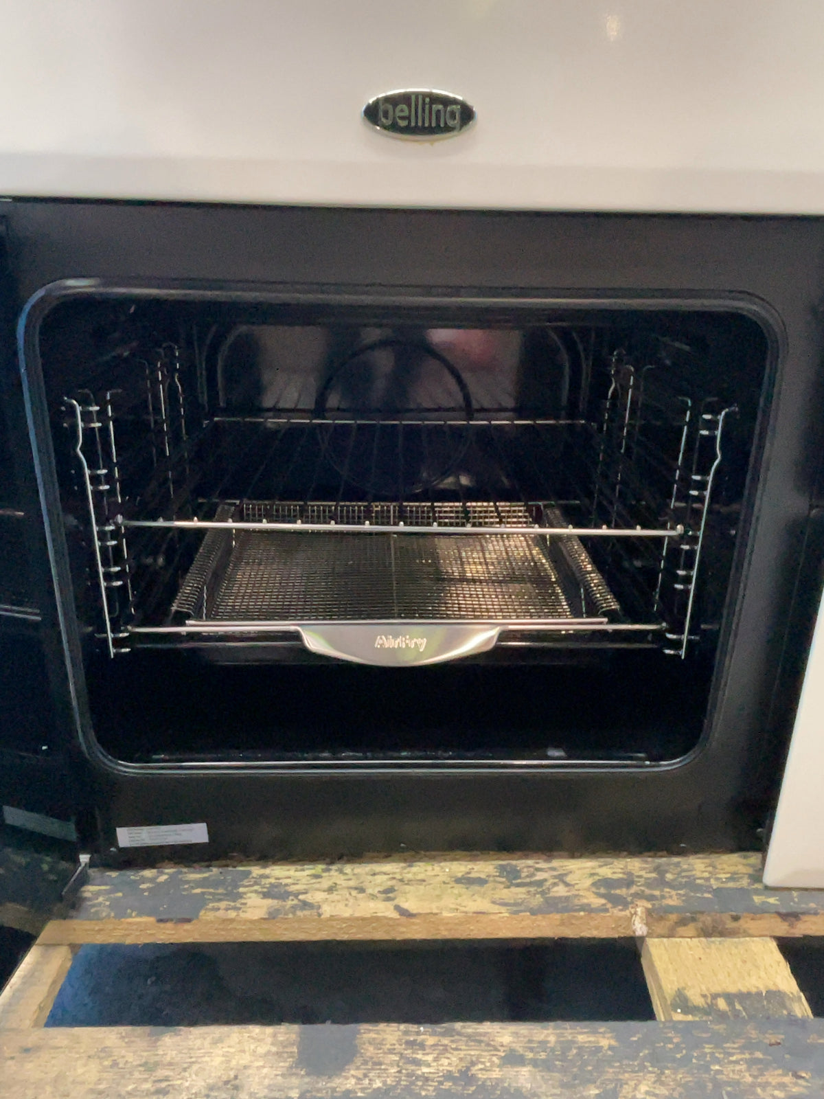 #GRC-164-337 - Belling Farmhouse 110DF Dual Fuel Range Cooker – 157L Capacity, 7 Gas Burners, AirFry Mode, Cream