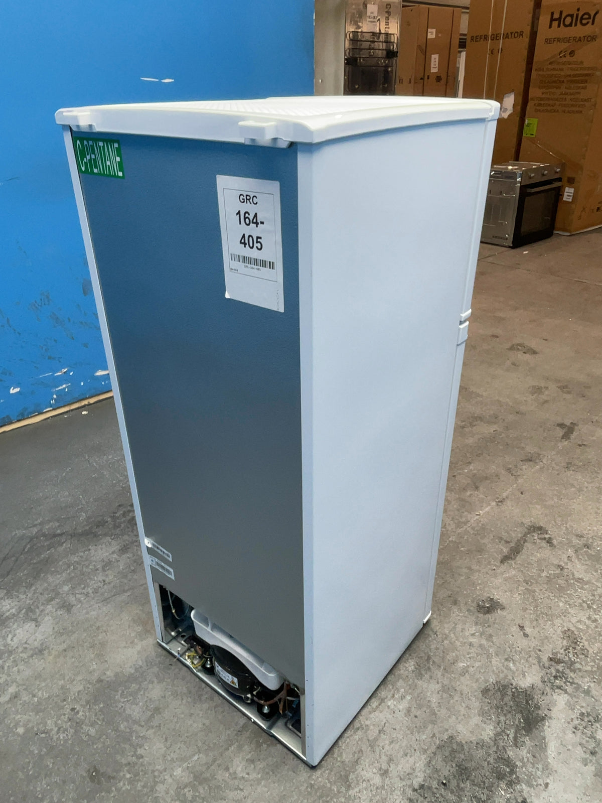 #GRC-164-405 - Candy 48cm Fridge Freezer – 117L, White, Manual Defrost
