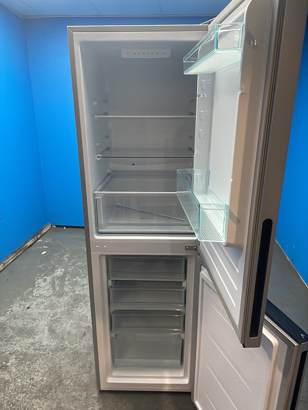 #GRC-164-407 - Candy 54.5cm Fridge Freezer – 252L, Silver, Low Frost, Smart WiFi