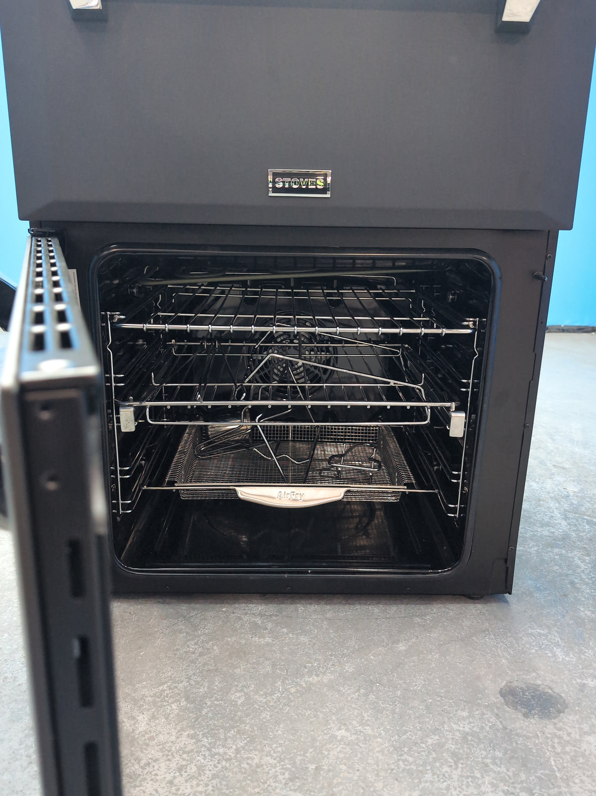 #GRC-164-430 - Stoves Richmond Deluxe 60cm Induction Double Oven Cooker – 103L Capacity, AirFry & SteamCleanse, Anthracite
