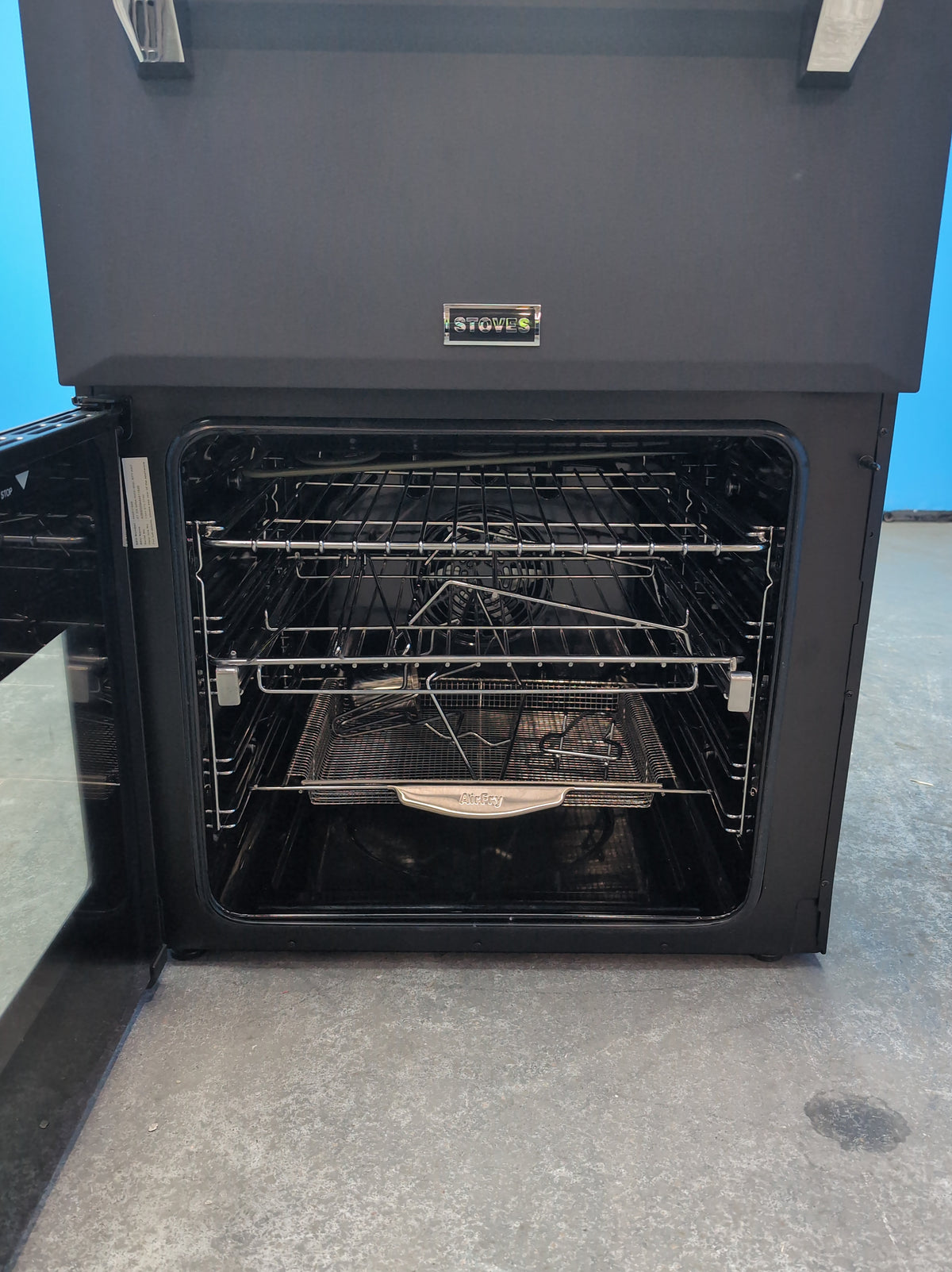 #GRC-164-430 - Stoves Richmond Deluxe 60cm Induction Double Oven Cooker – 103L Capacity, AirFry & SteamCleanse, Anthracite