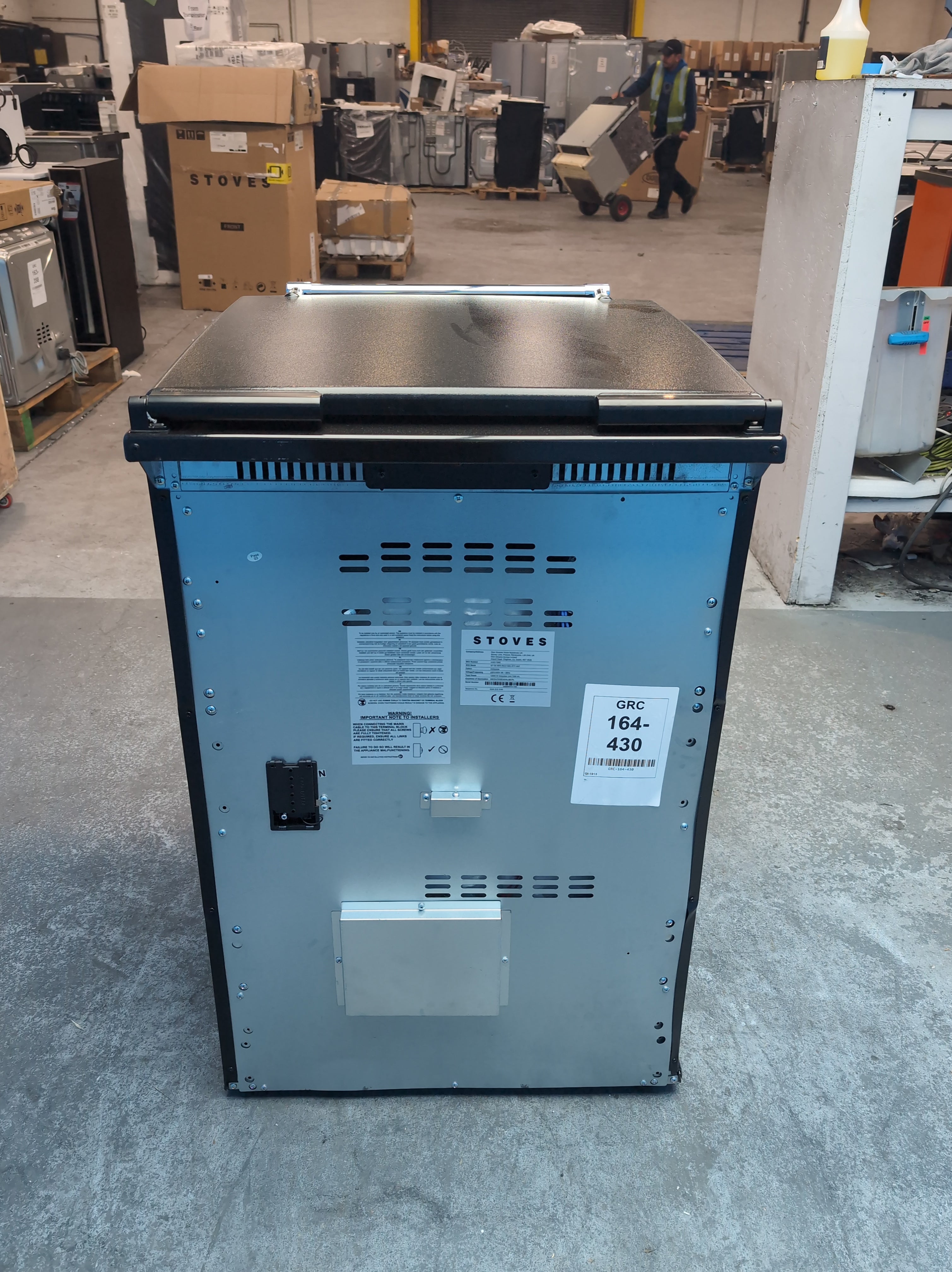 #GRC-164-430 - Stoves Richmond Deluxe 60cm Induction Double Oven Cooker – 103L Capacity, AirFry & SteamCleanse, Anthracite