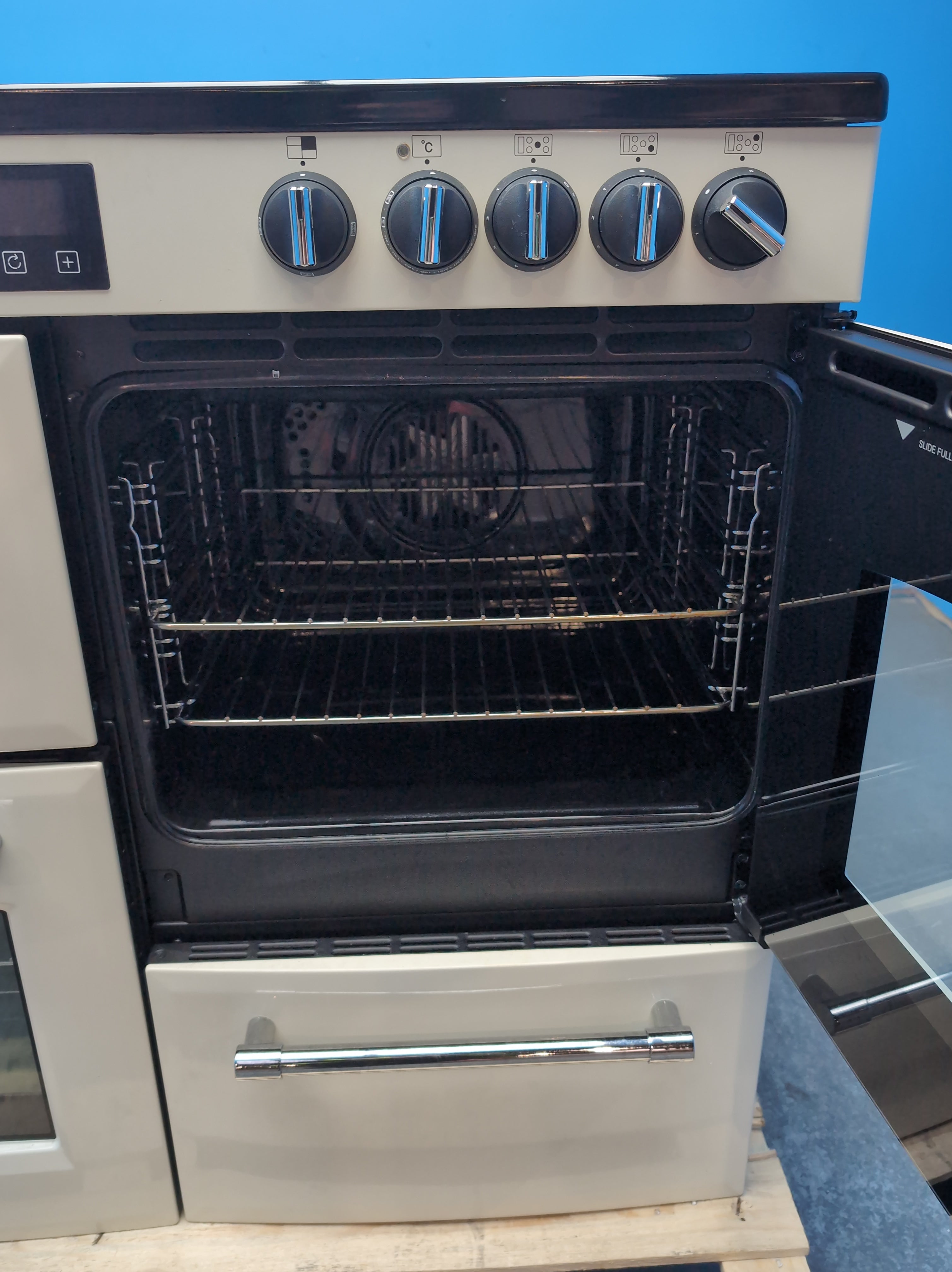 #GRC-164-458 - Belling Farmhouse 100Ei 100cm Electric Range Cooker – 5 Zone Induction Hob, AirFry, Cream