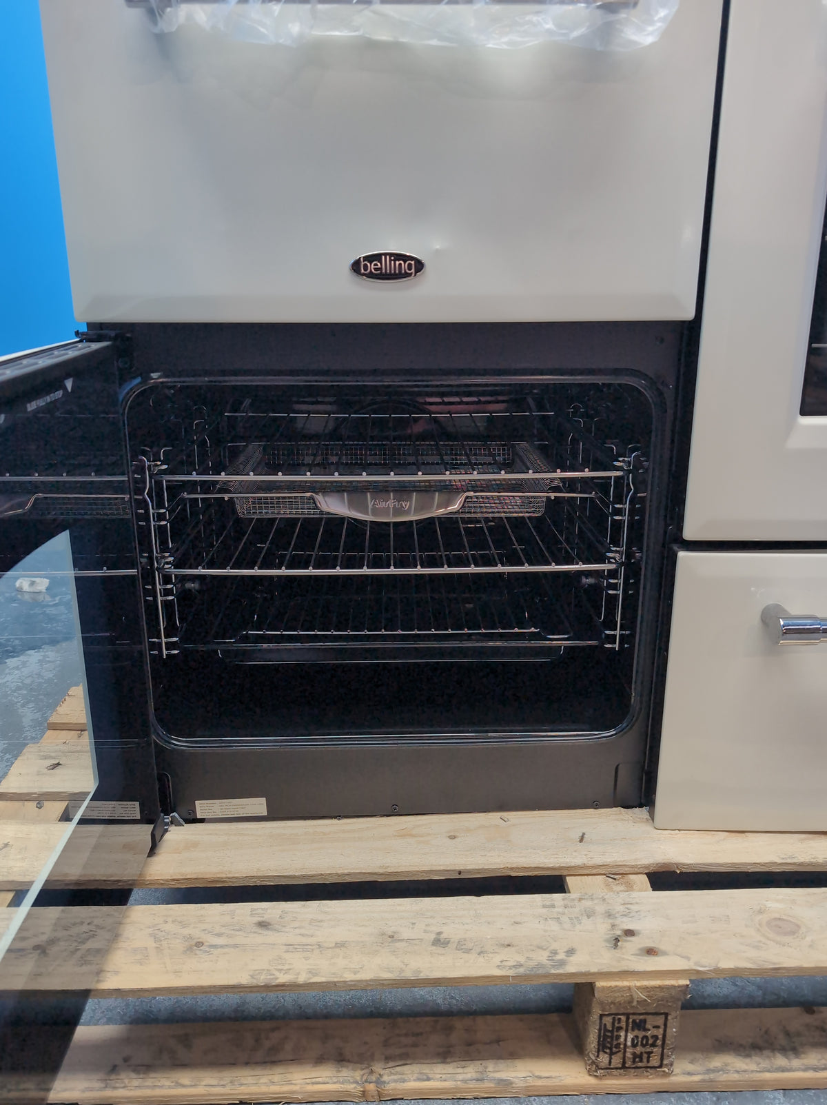 #GRC-164-458 - Belling Farmhouse 100Ei 100cm Electric Range Cooker – 5 Zone Induction Hob, AirFry, Cream