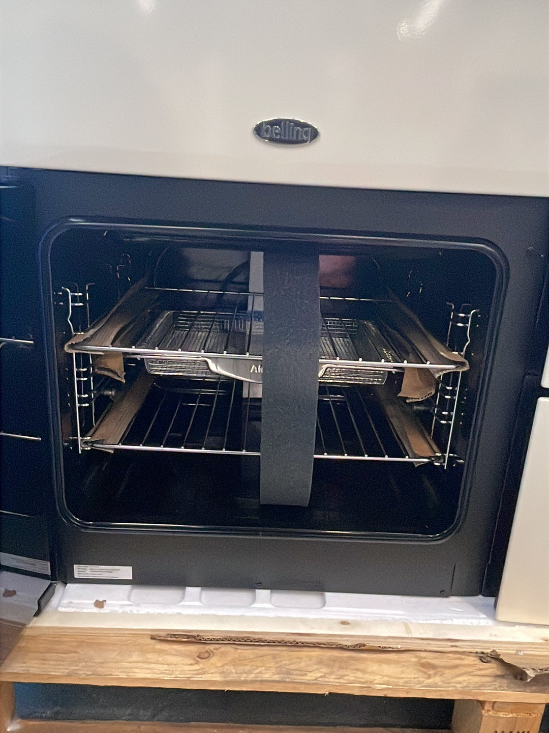 #GRC-164-459 - Belling Farmhouse 110DF Dual Fuel Range Cooker – 157L Capacity, 7 Gas Burners, AirFry Mode, Cream
