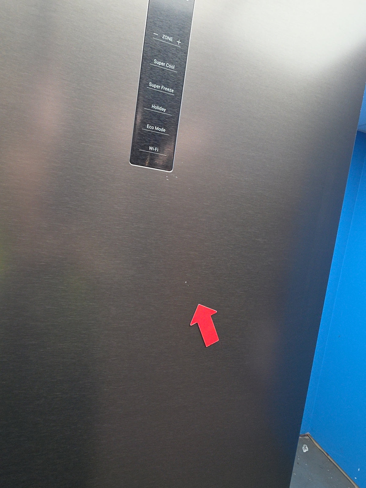 #GRC-164-558 - Haier 59.5cm 70/30 Fridge Freezer – 409L, Dark Inox, Total No Frost, Smart WiFi