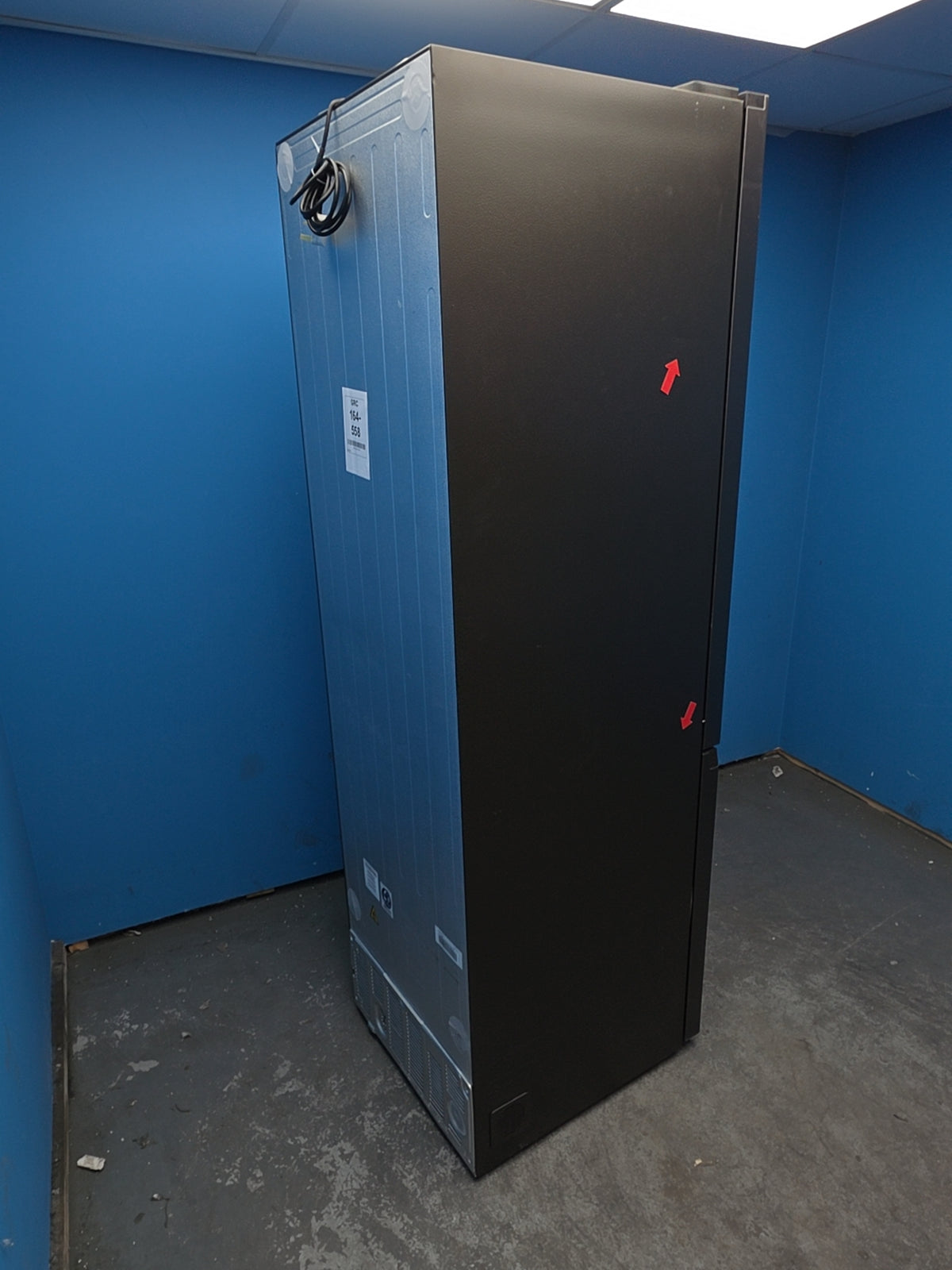 #GRC-164-558 - Haier 59.5cm 70/30 Fridge Freezer – 409L, Dark Inox, Total No Frost, Smart WiFi