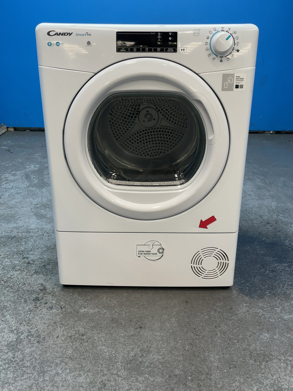 #GRC-164-603 - Candy Smart Pro 9kg Condenser Tumble Dryer – Wi-Fi Connected, Sensor Dry, White