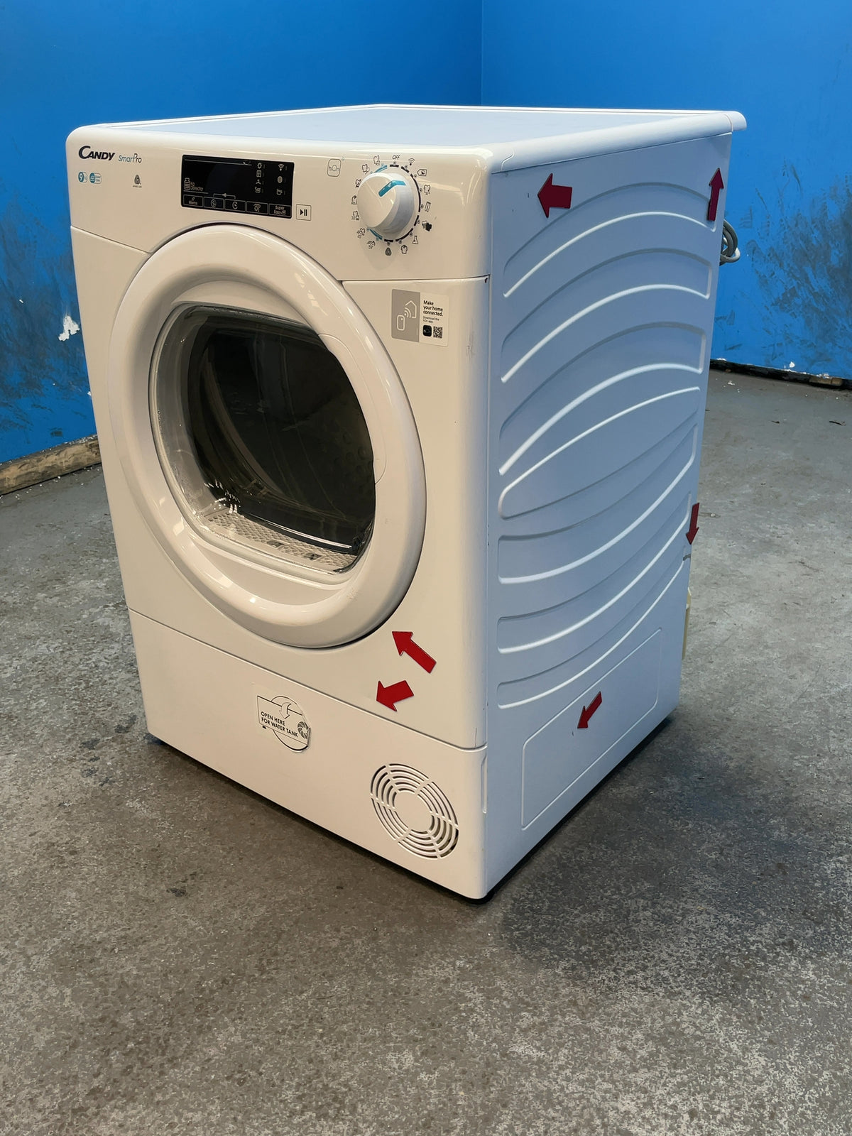 #GRC-164-603 - Candy Smart Pro 9kg Condenser Tumble Dryer – Wi-Fi Connected, Sensor Dry, White