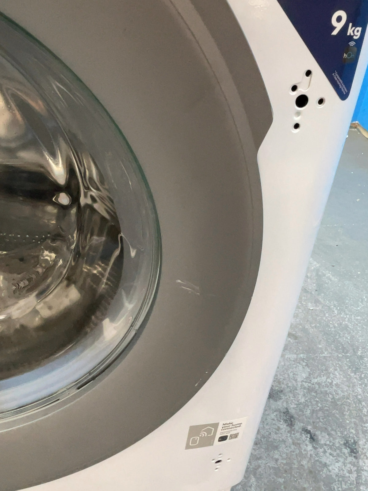 #GRC-164-625 - Hoover 9kg 1600rpm Integrated Washing Machine – KG Mode, Steam Function, White