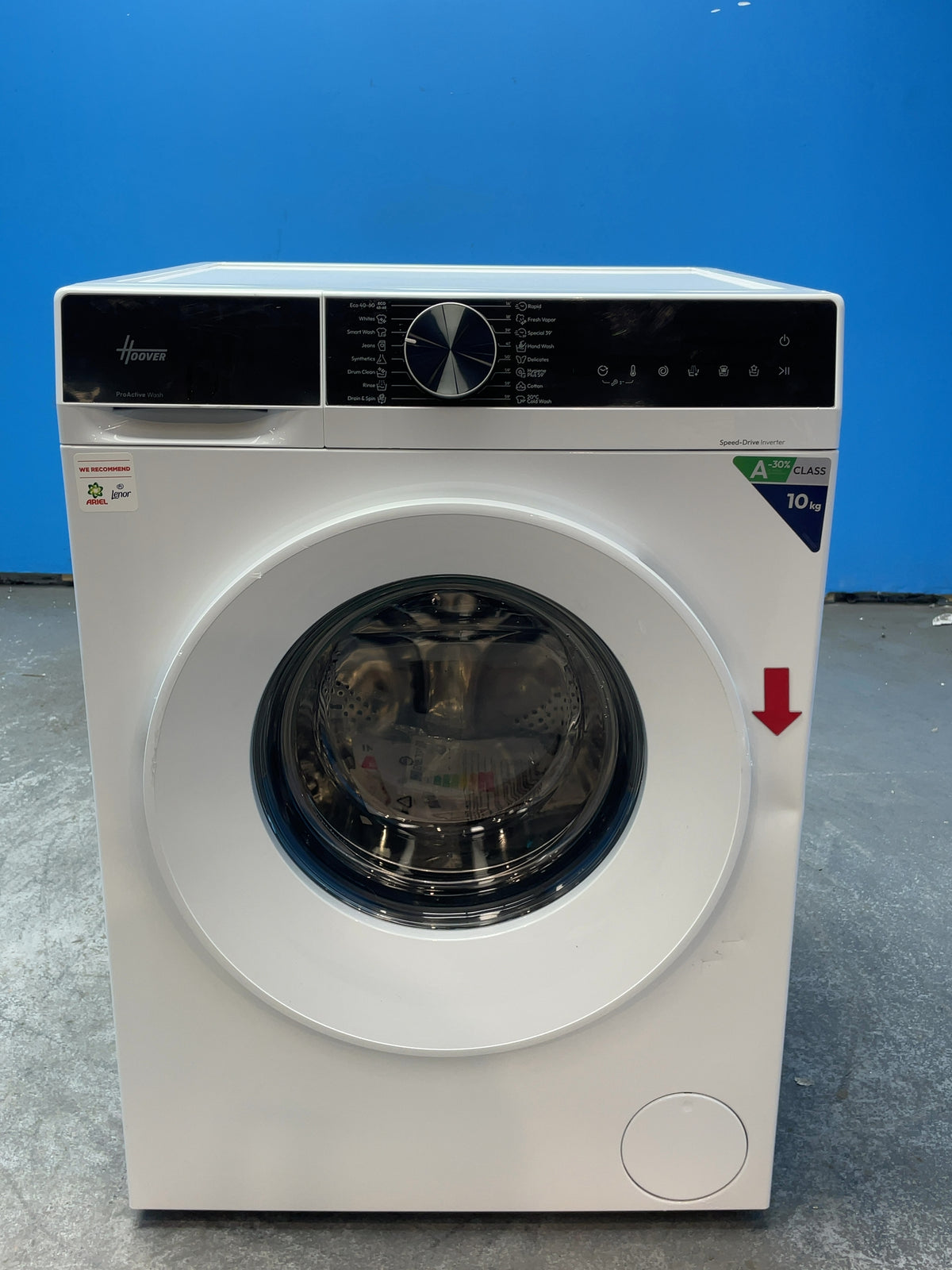 #GRC-164-649 - Hoover 10kg 1400rpm Washing Machine – Digital Inverter Motor, White