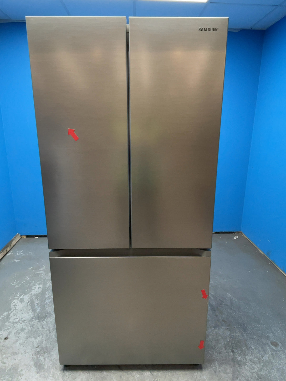 #GRC-164-678 - Samsung 81.7cm French Door Fridge Freezer – 496L, Refined Inox, Total No Frost
