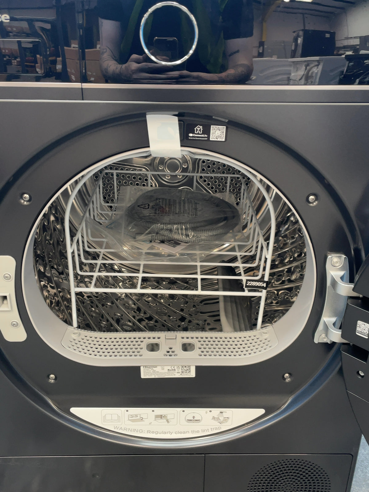 #GRC-164-703 - Hisense 5I Series 10kg Heat Pump Tumble Dryer – WiFi Connected, Black