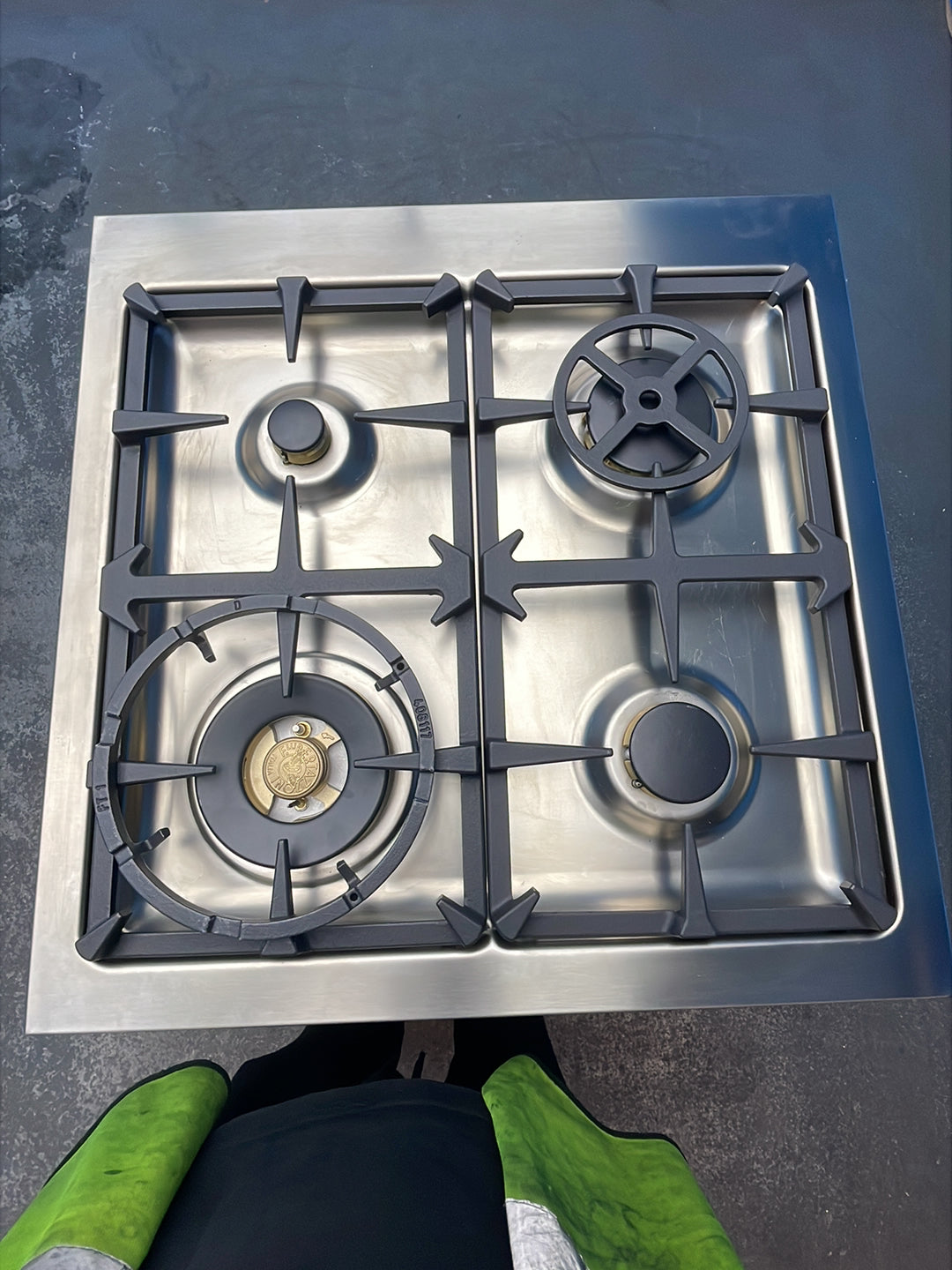 #GRC-164-715 - Bertazzoni 60cm Dual Fuel Range Cooker – 69L, 4 Gas Burners, Cast Iron Supports
