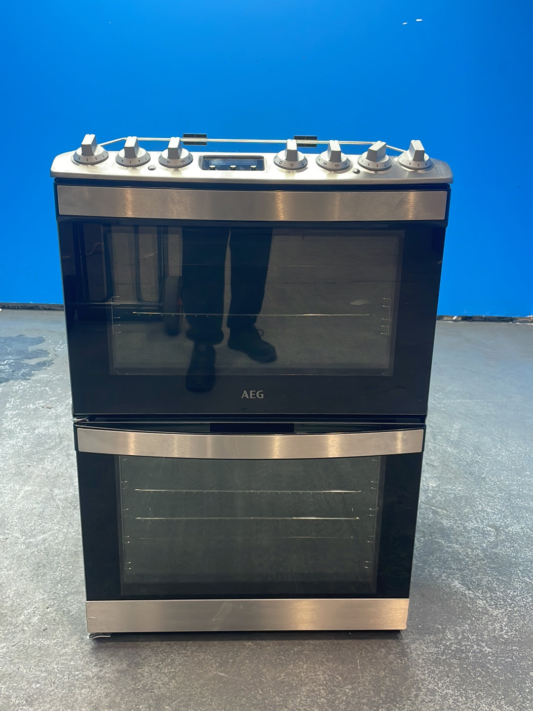 #GRC-164-716 - AEG 60cm Electric Double Oven Cooker – SteamBake, Catalytic Cleaning, S/Steel