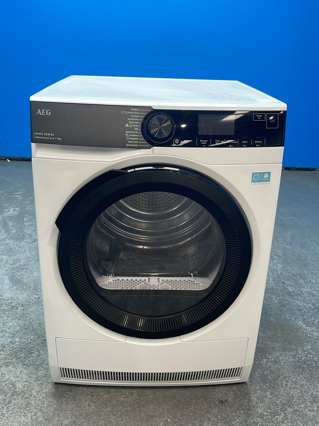 #GRC-164-742 - AEG AbsoluteCare 9kg Heat Pump Tumble Dryer – White, A++ Energy Rating
